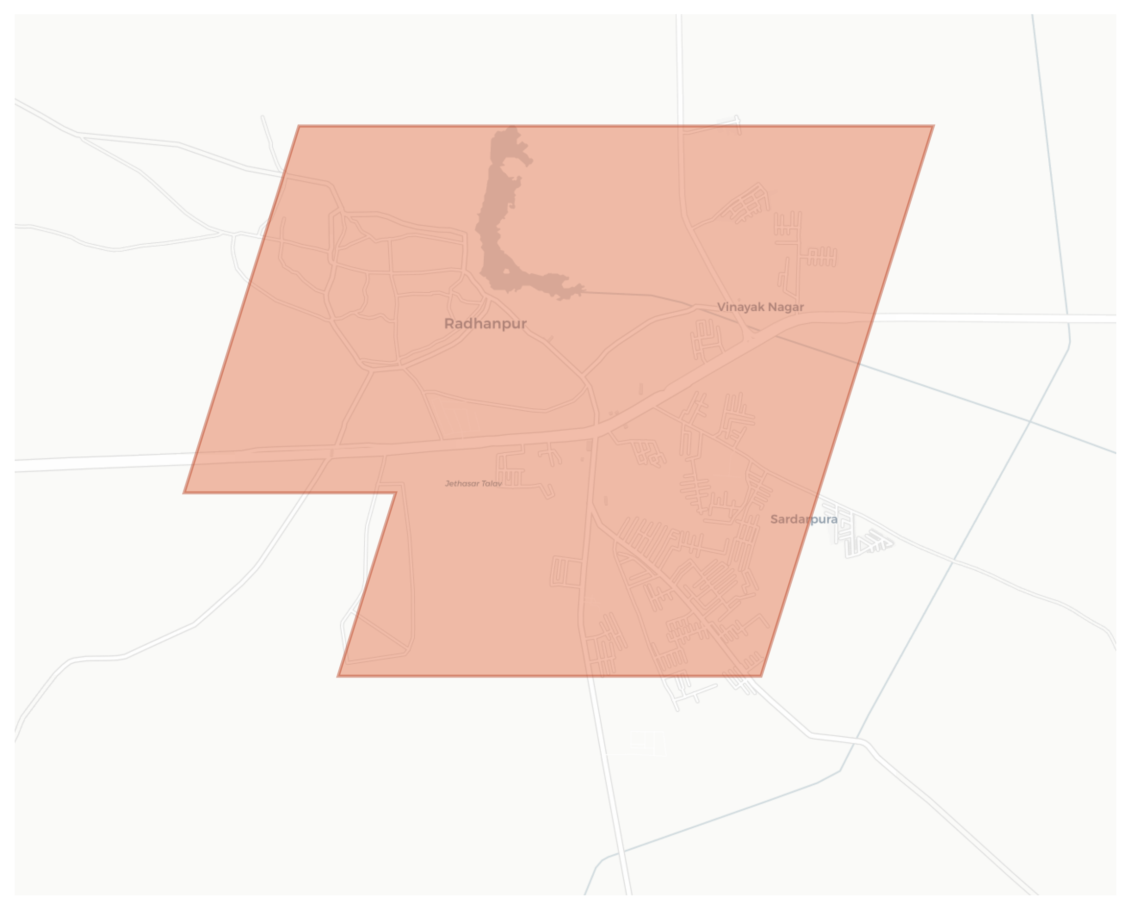 Radhanpur geographic map