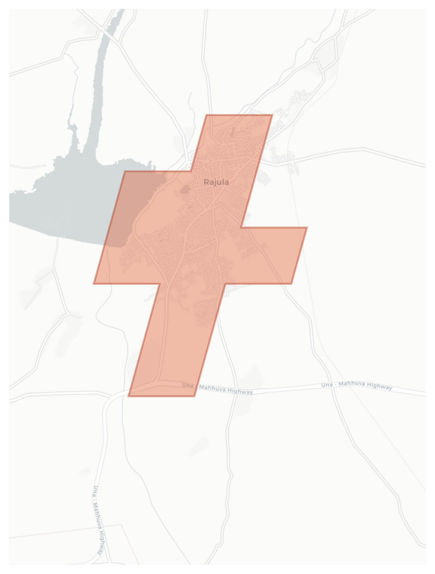Rajula geographic map