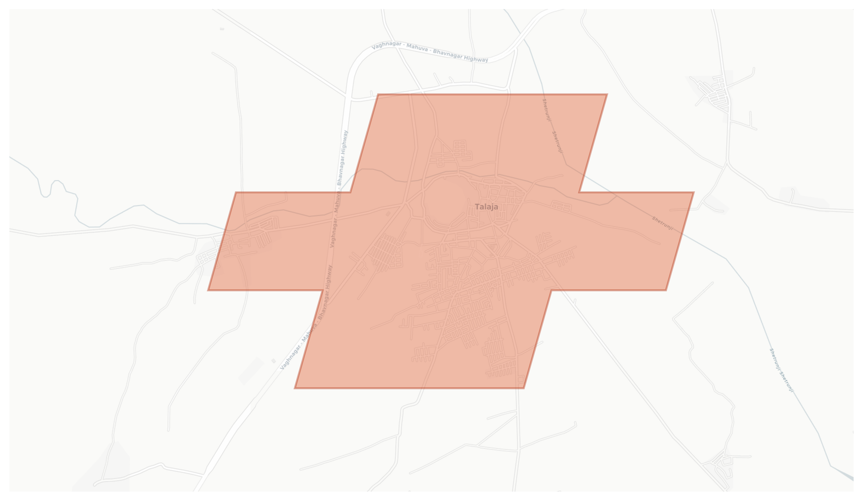 Talaja geographic map
