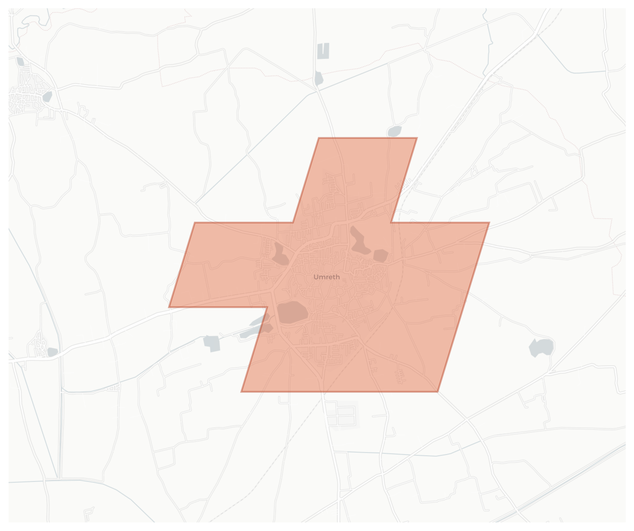 Umreth geographic map