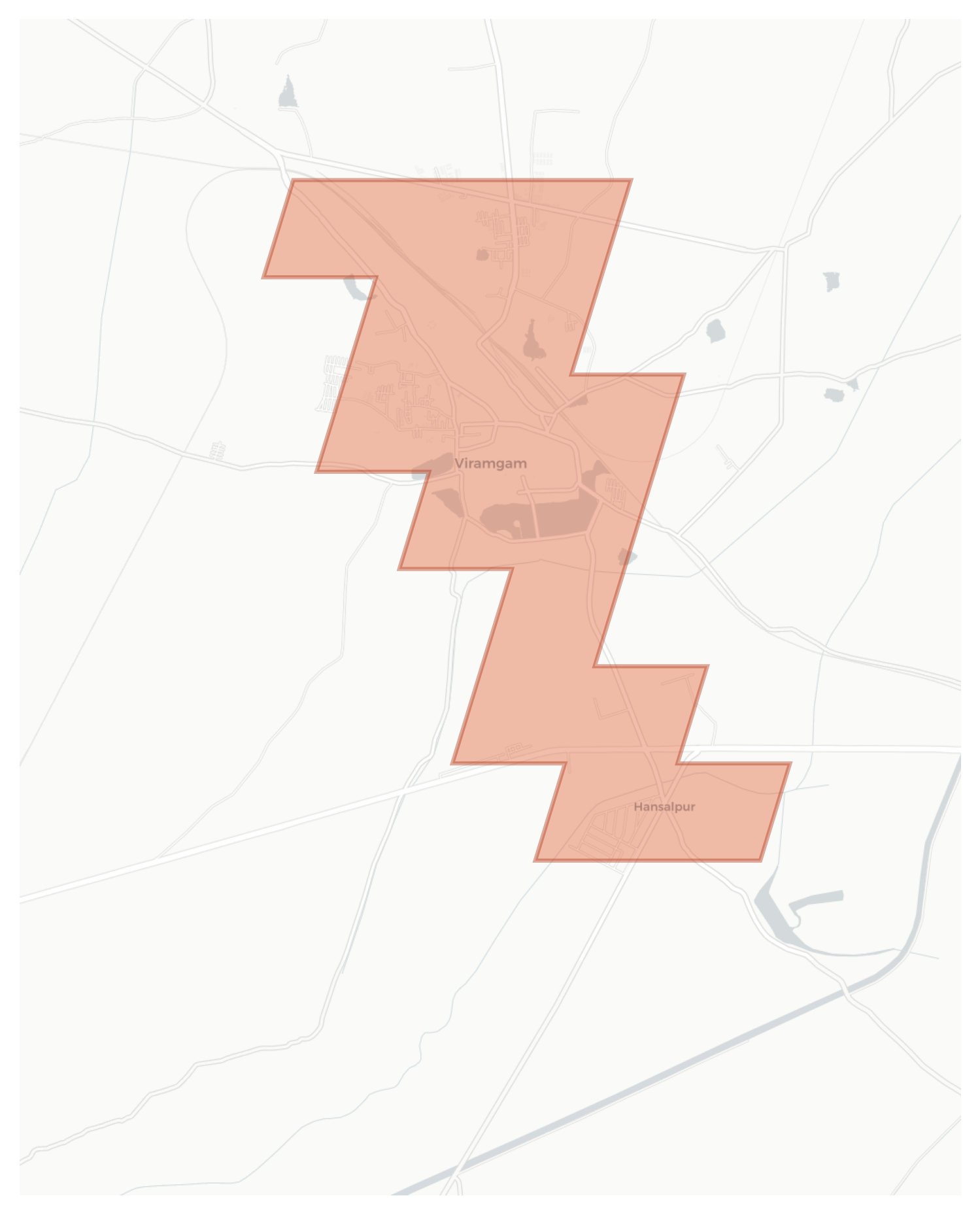Viramgam geographic map