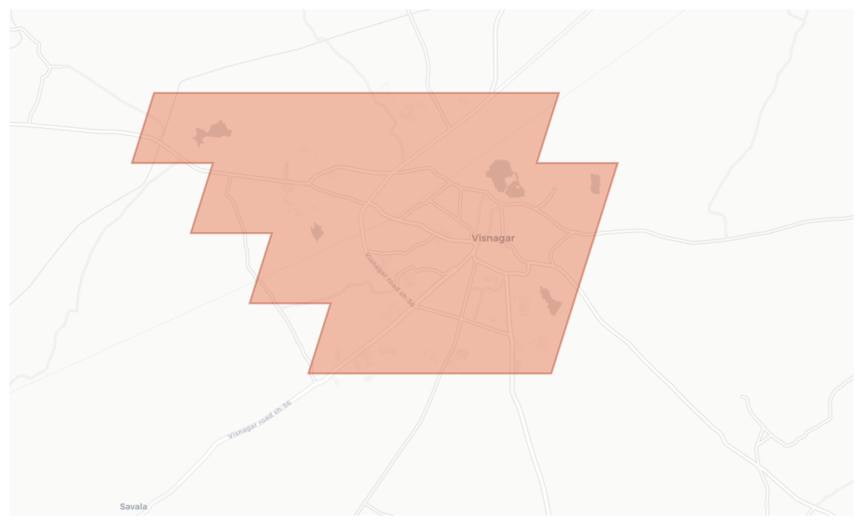 Visnagar geographic map