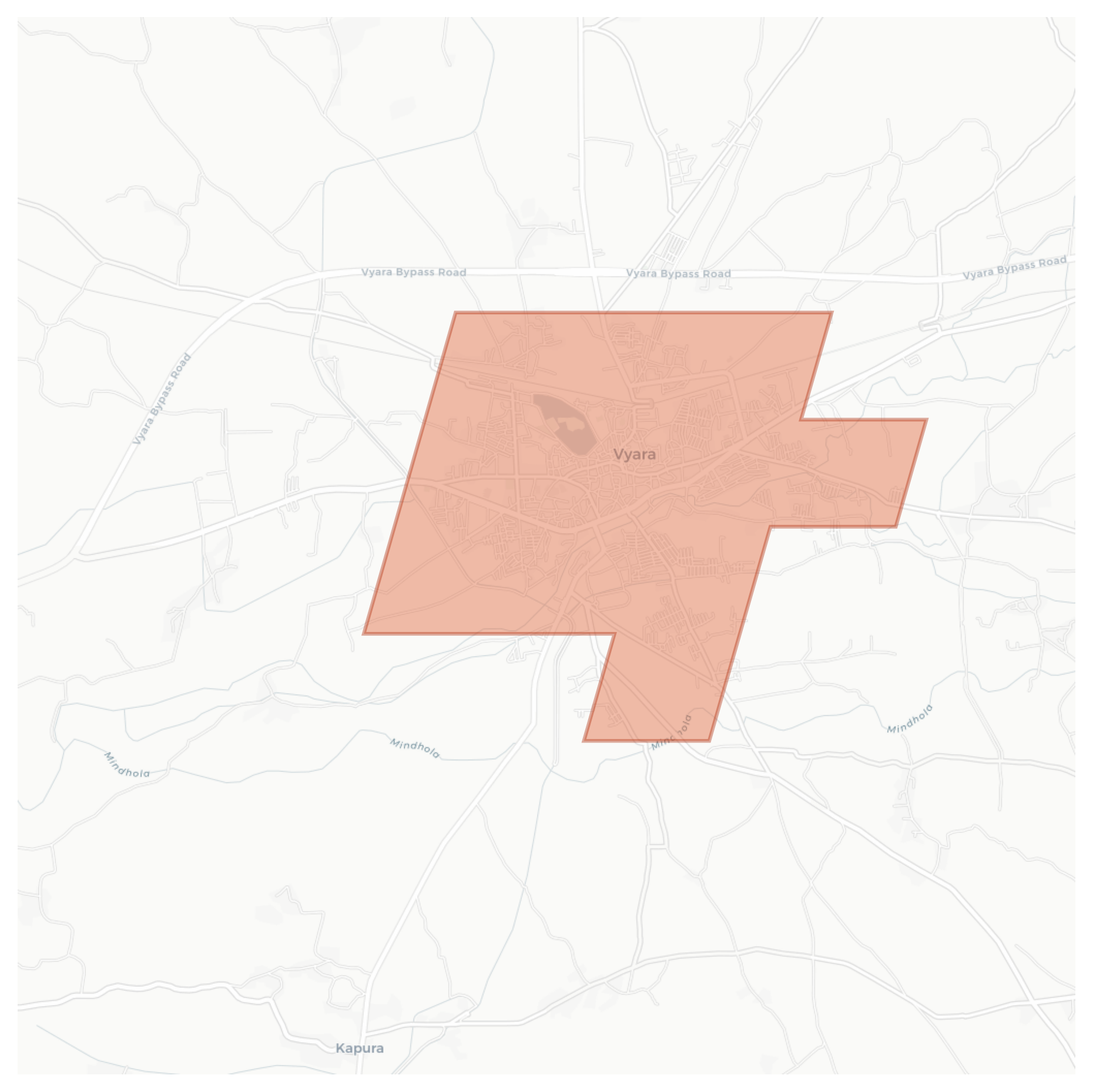 Vyara geographic map