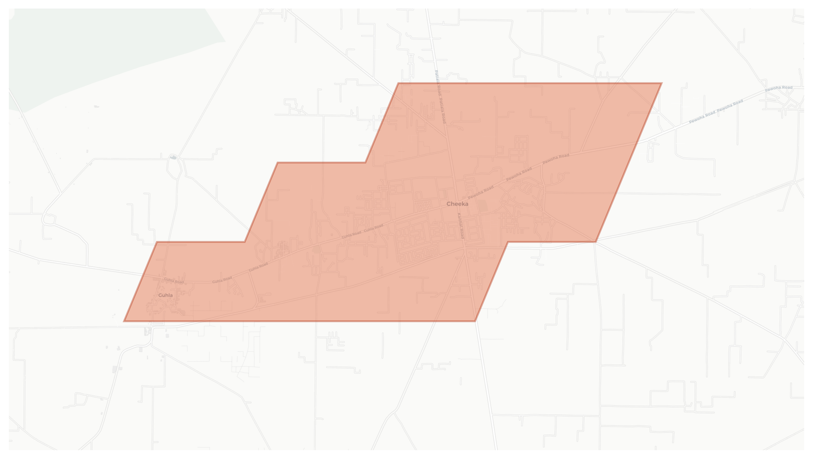 Cheeka geographic map
