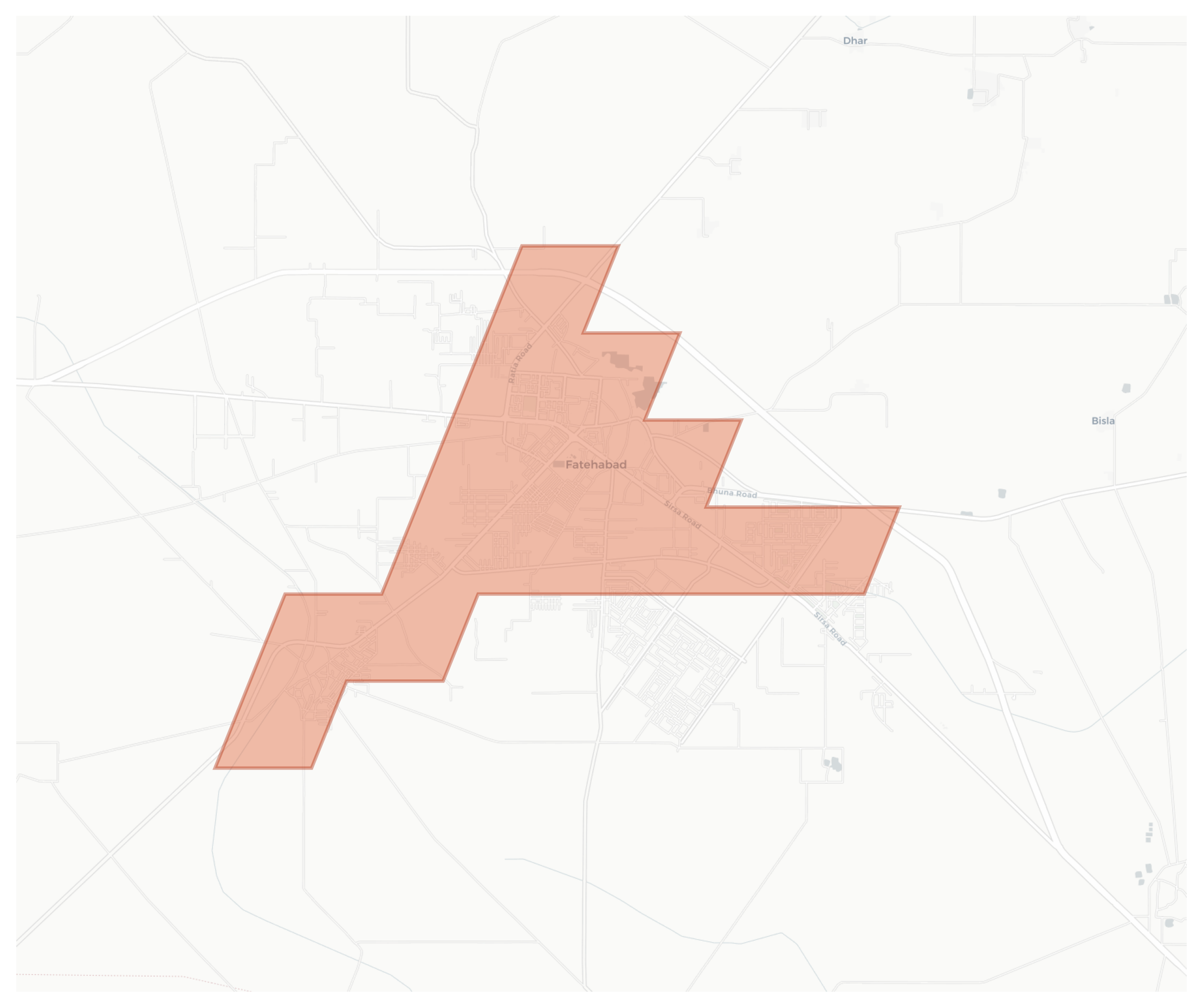 Fatehabad geographic map