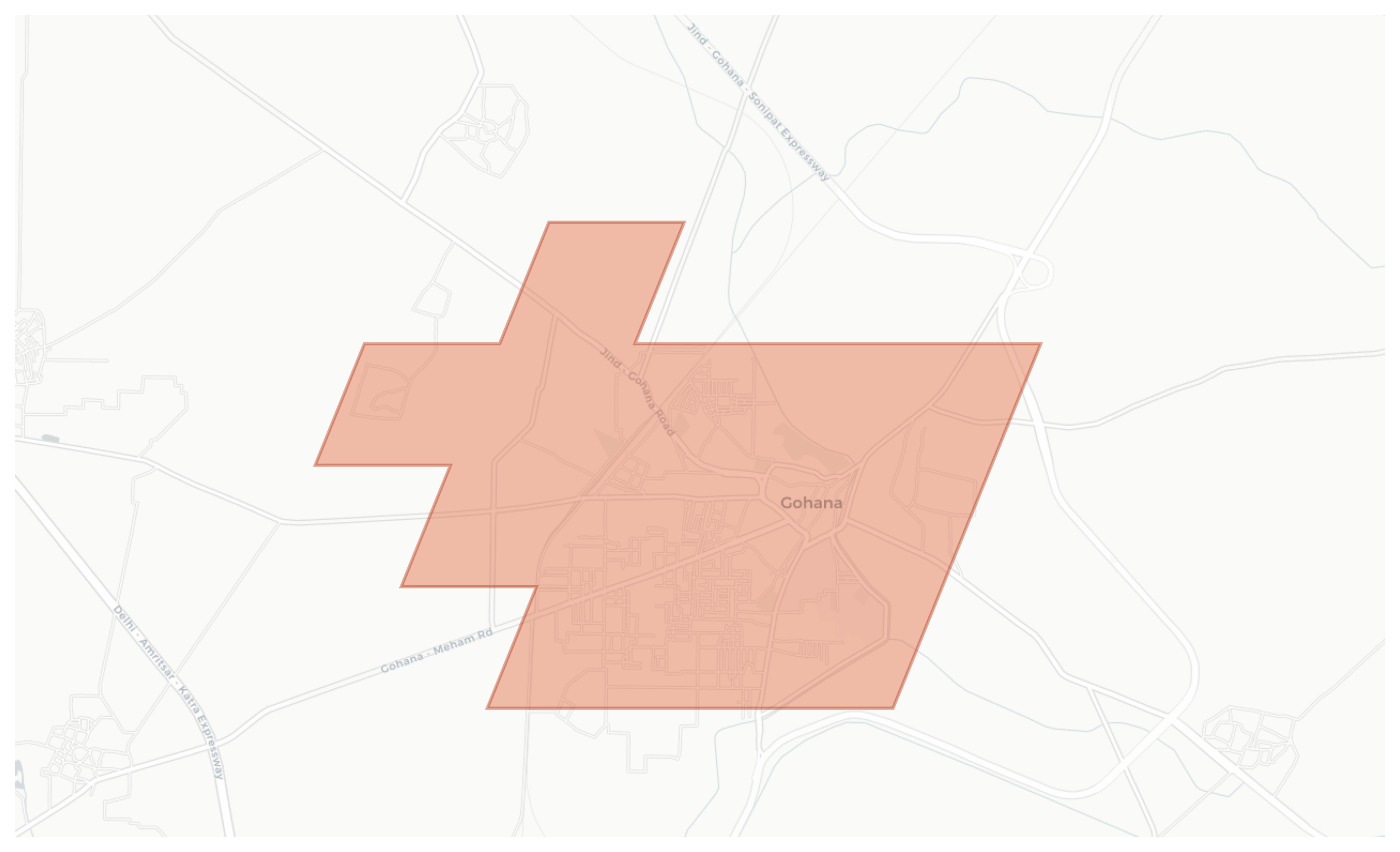 Gohana geographic map
