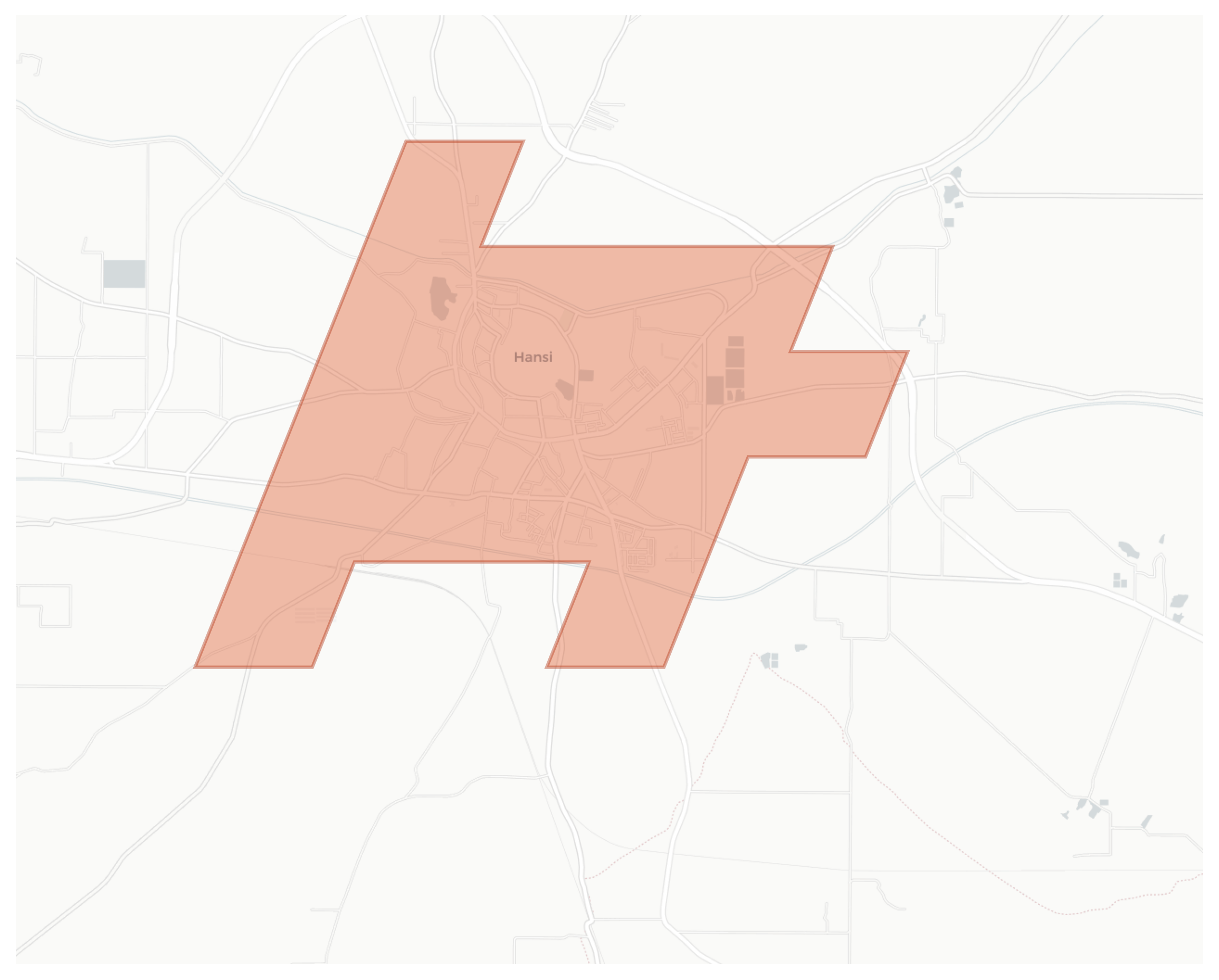 Hansi geographic map
