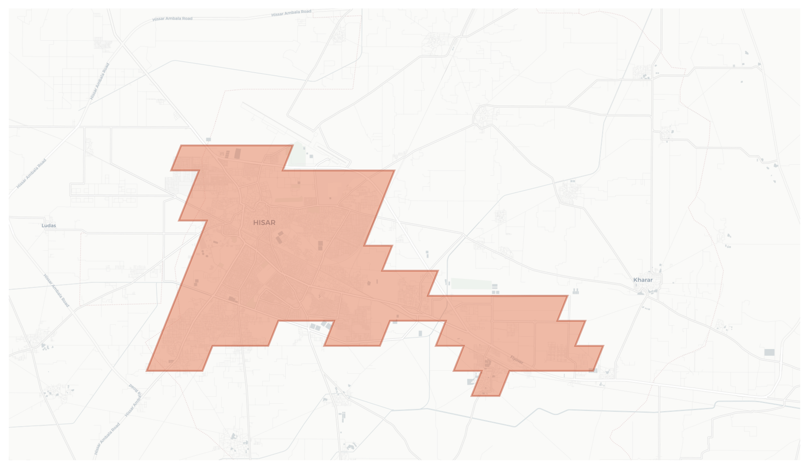 Hisar geographic map