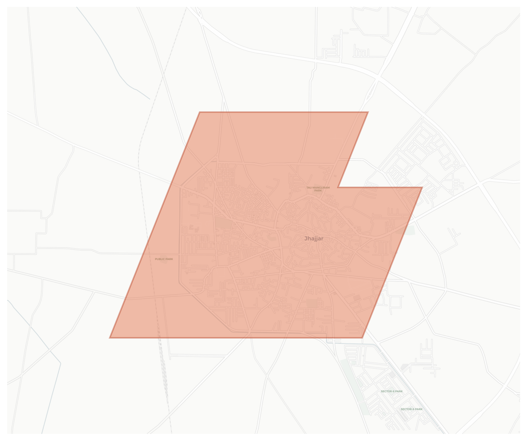 Jhajjar geographic map