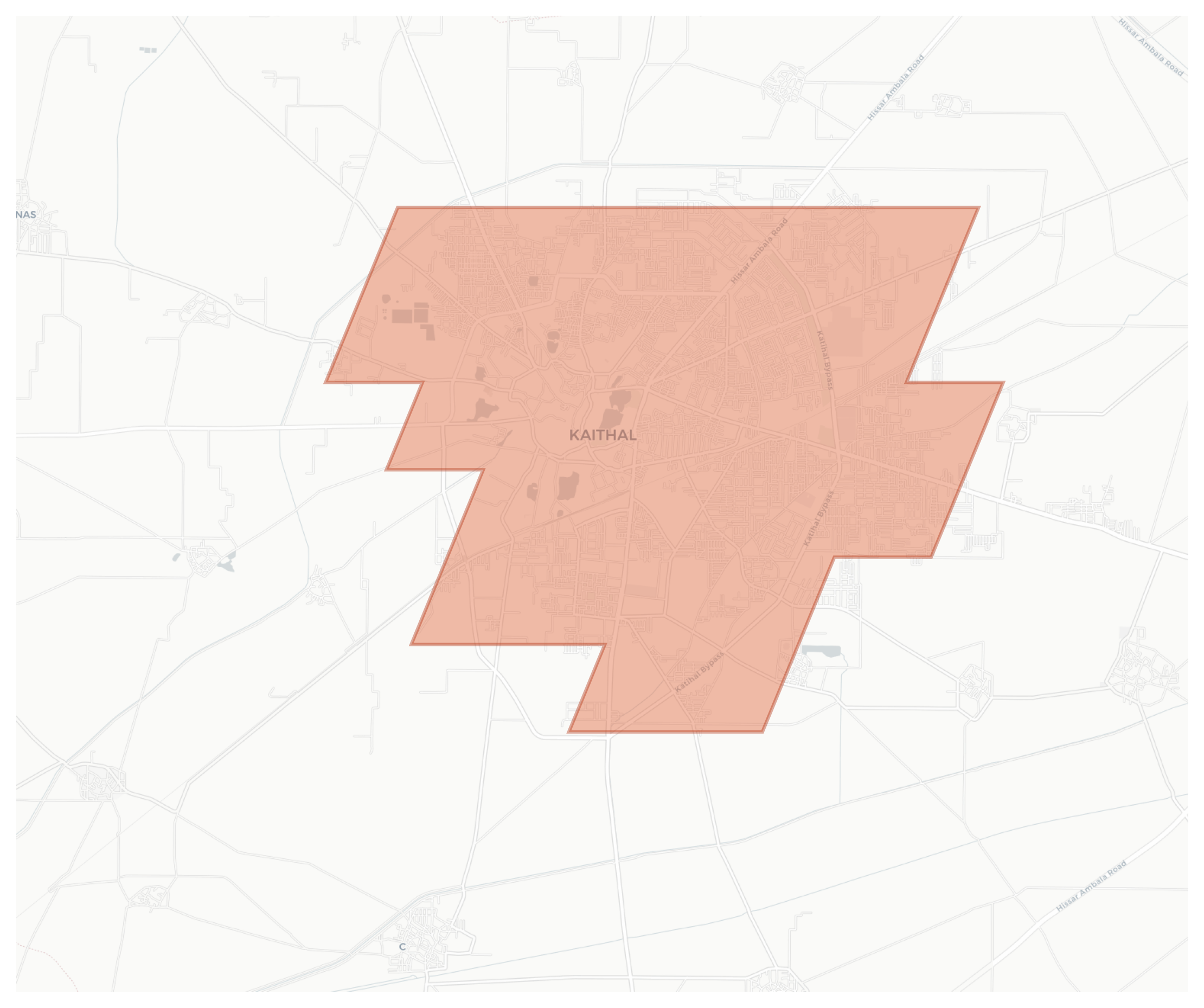 Kaithal geographic map
