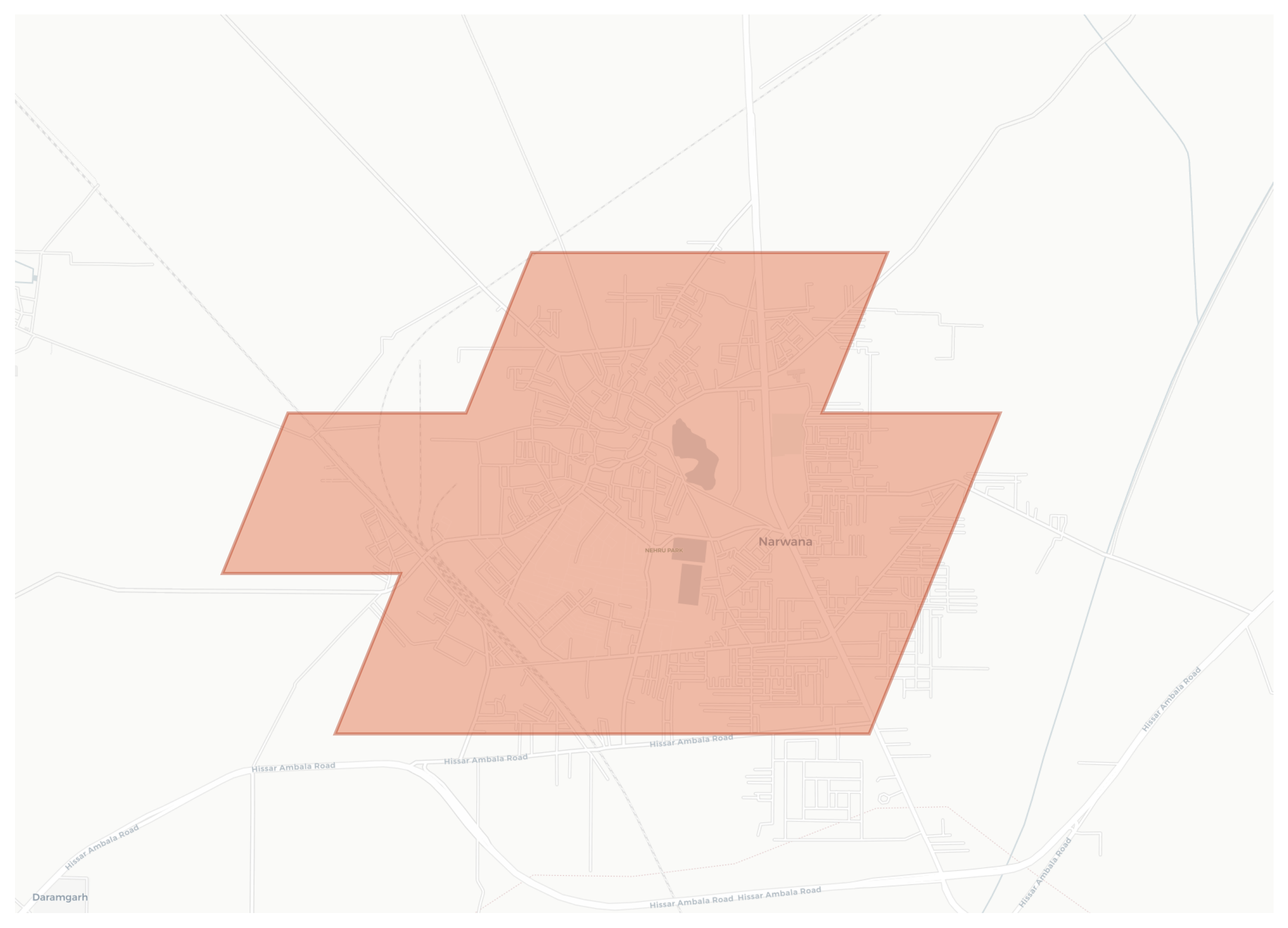 Narwana geographic map