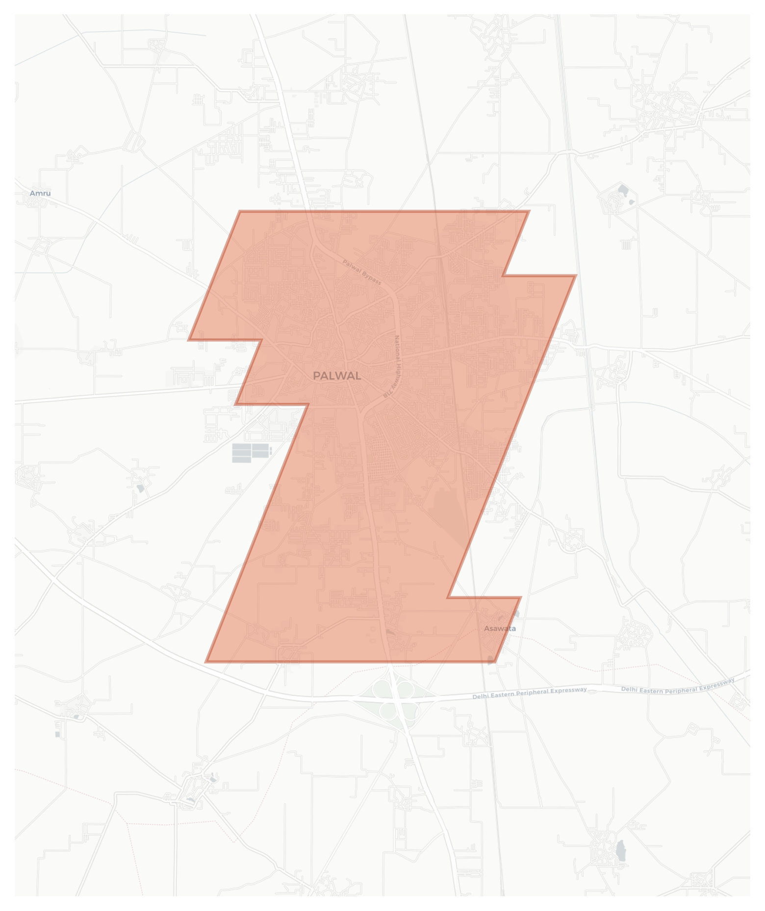 Palwal geographic map