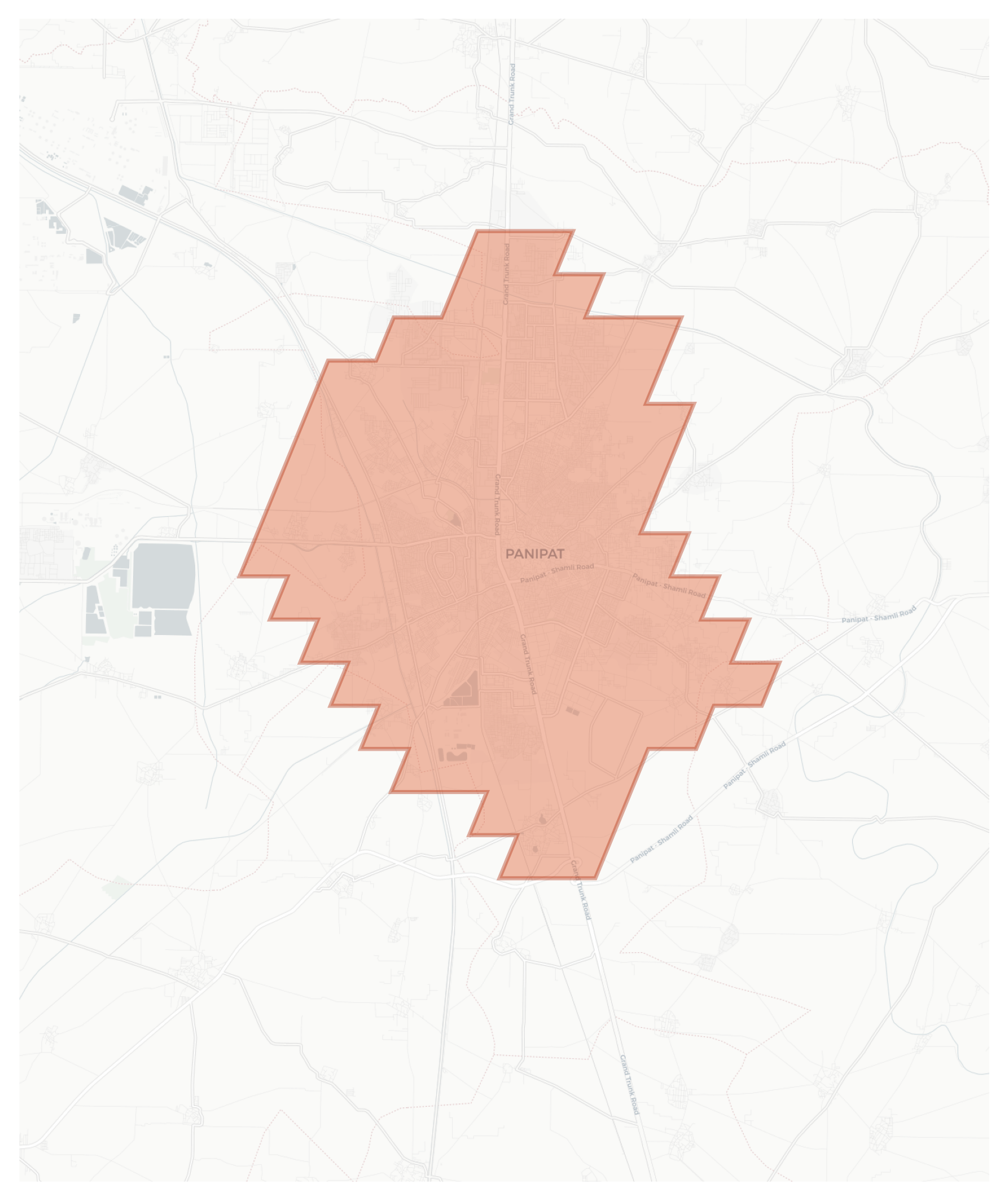 Panipat geographic map