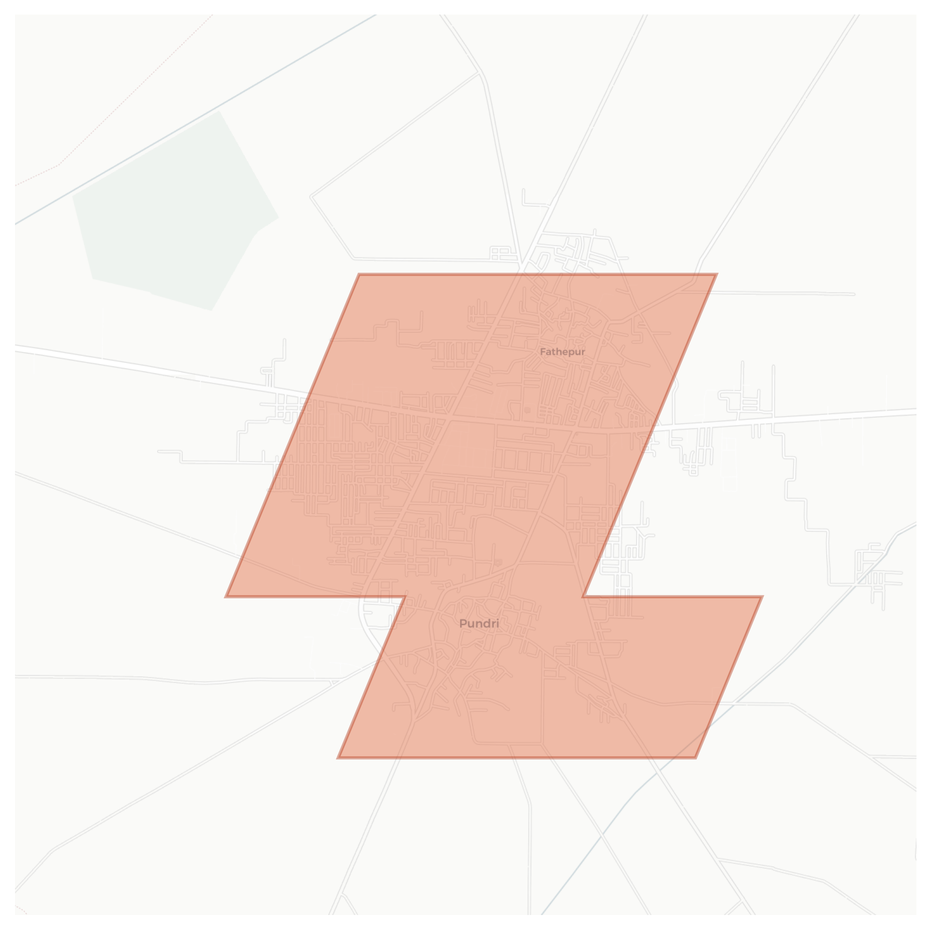Pundri geographic map