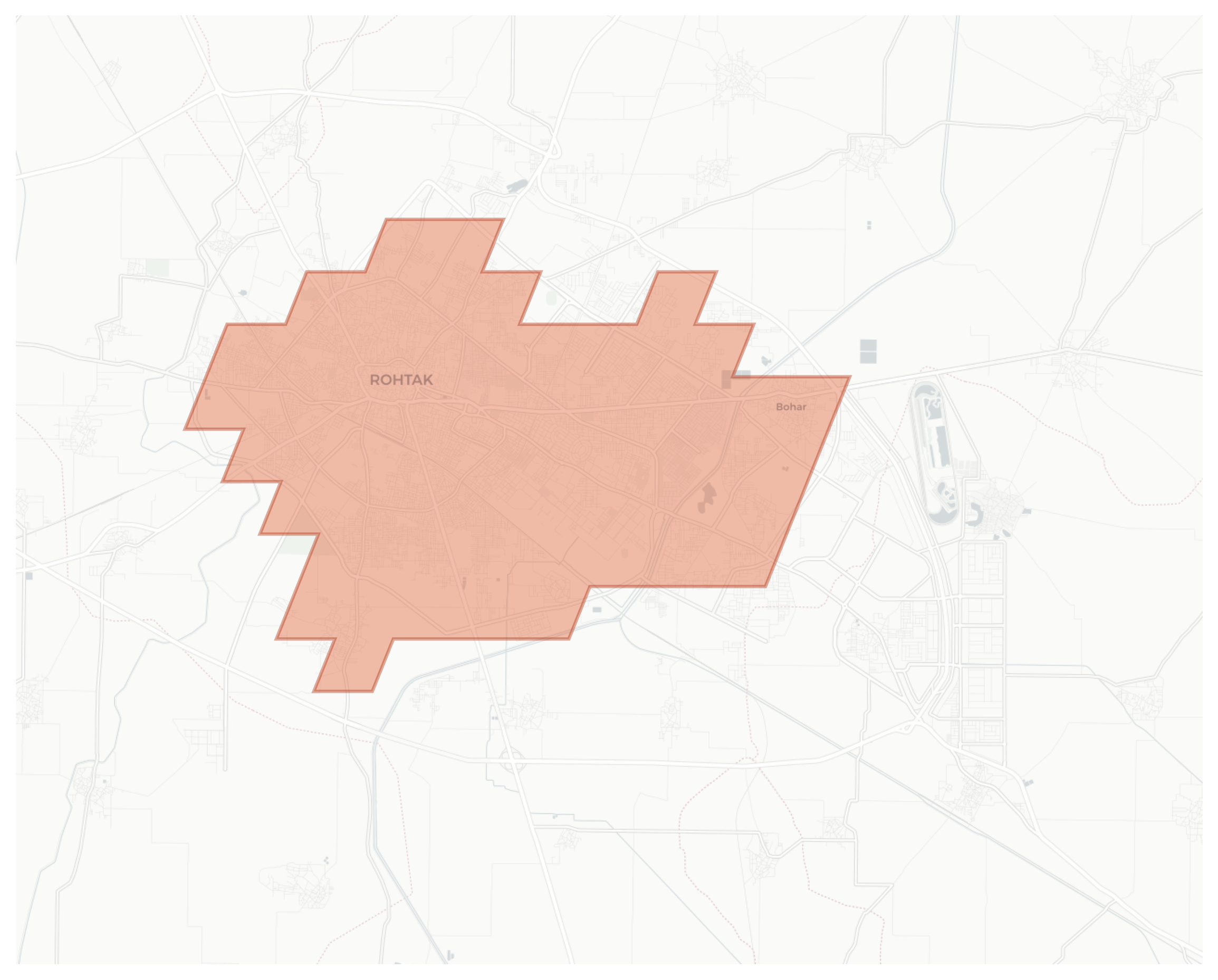 Rohtak geographic map