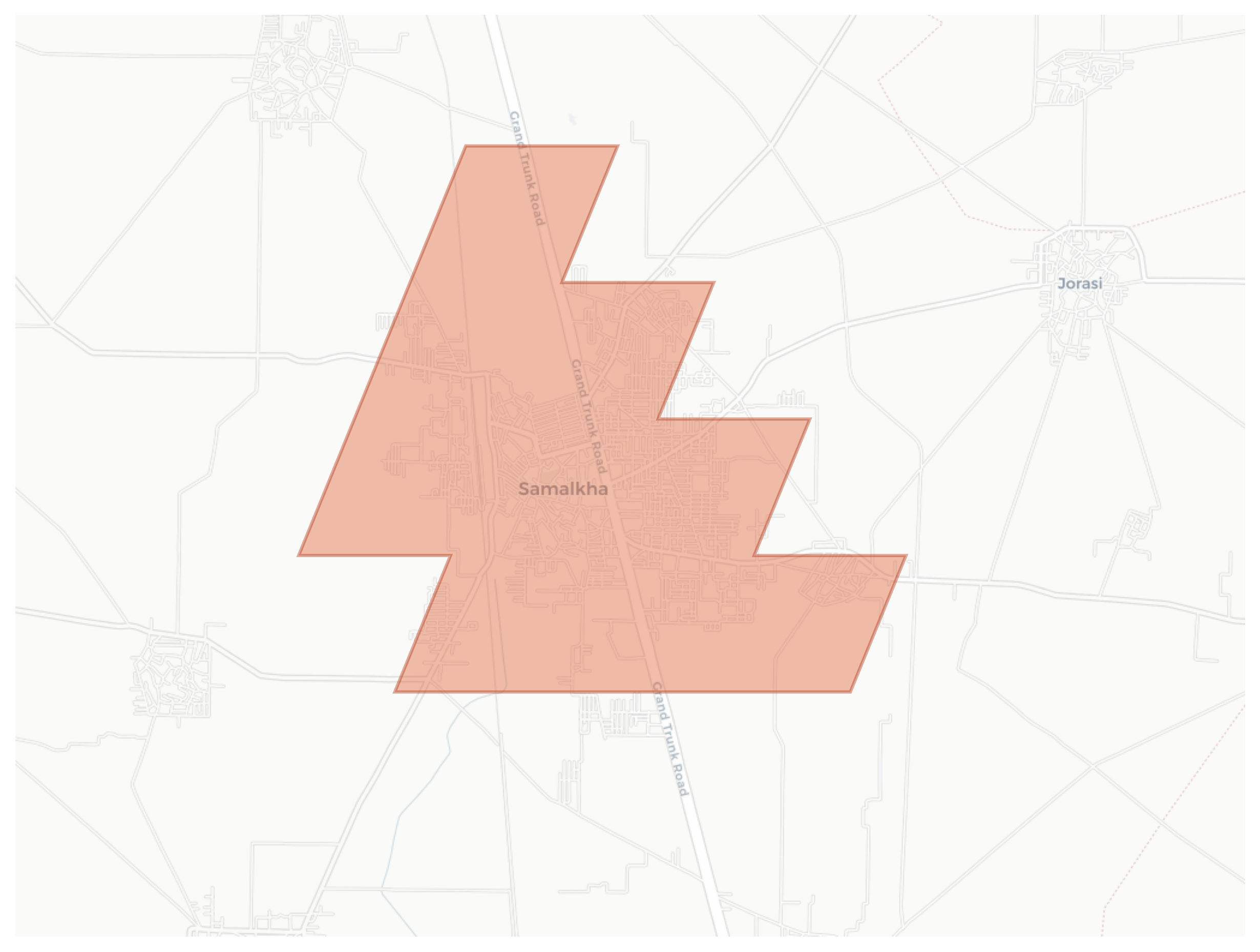 Samalkha geographic map