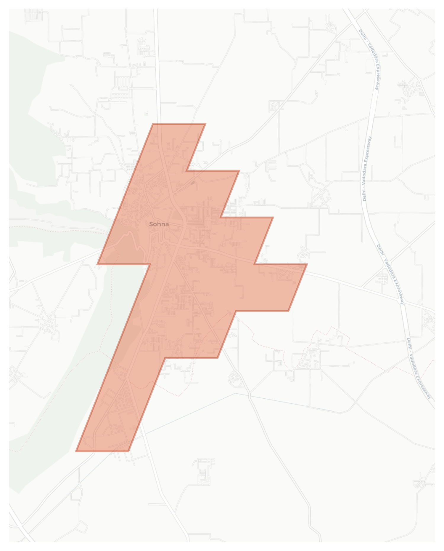 Sohna geographic map
