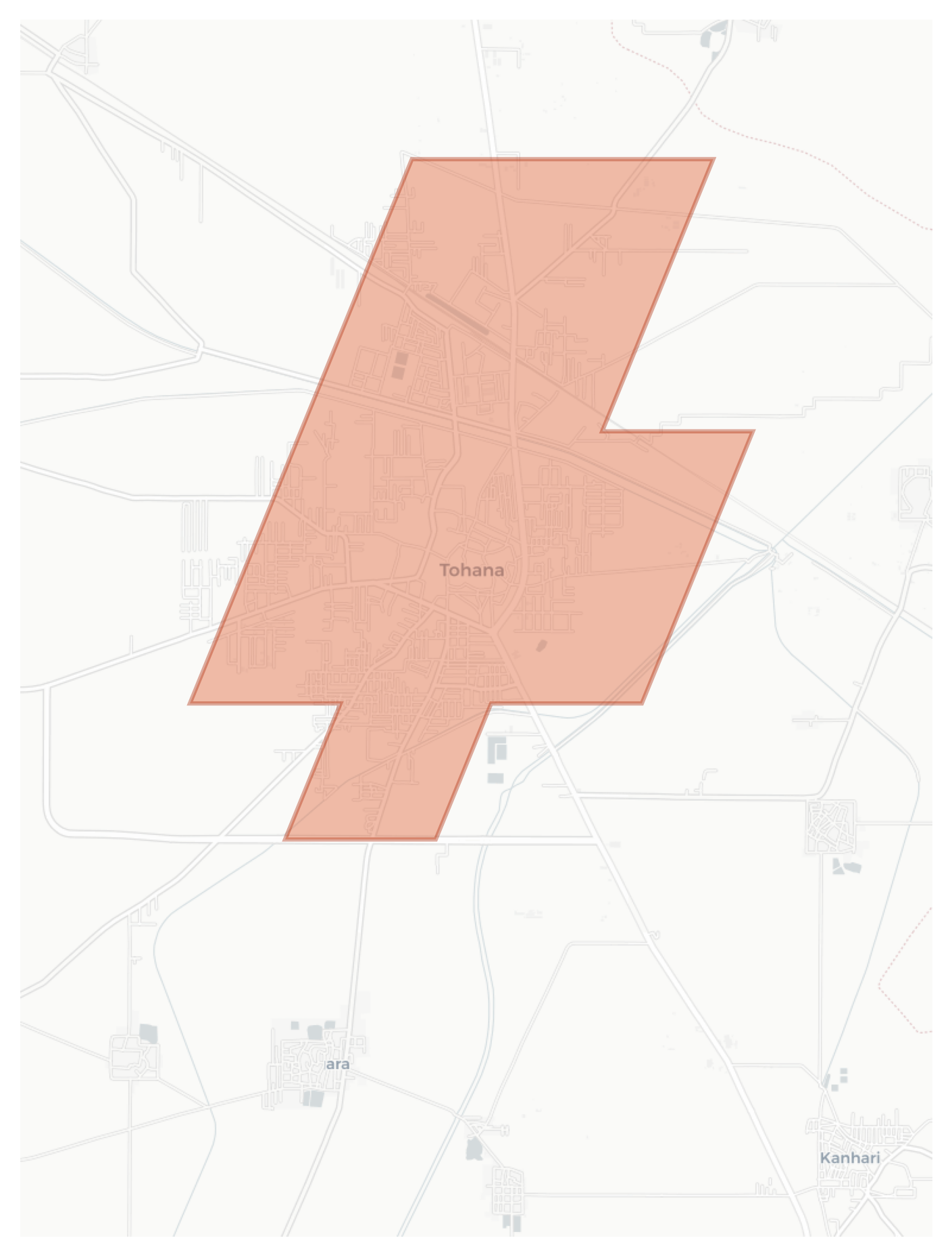 Tohana geographic map