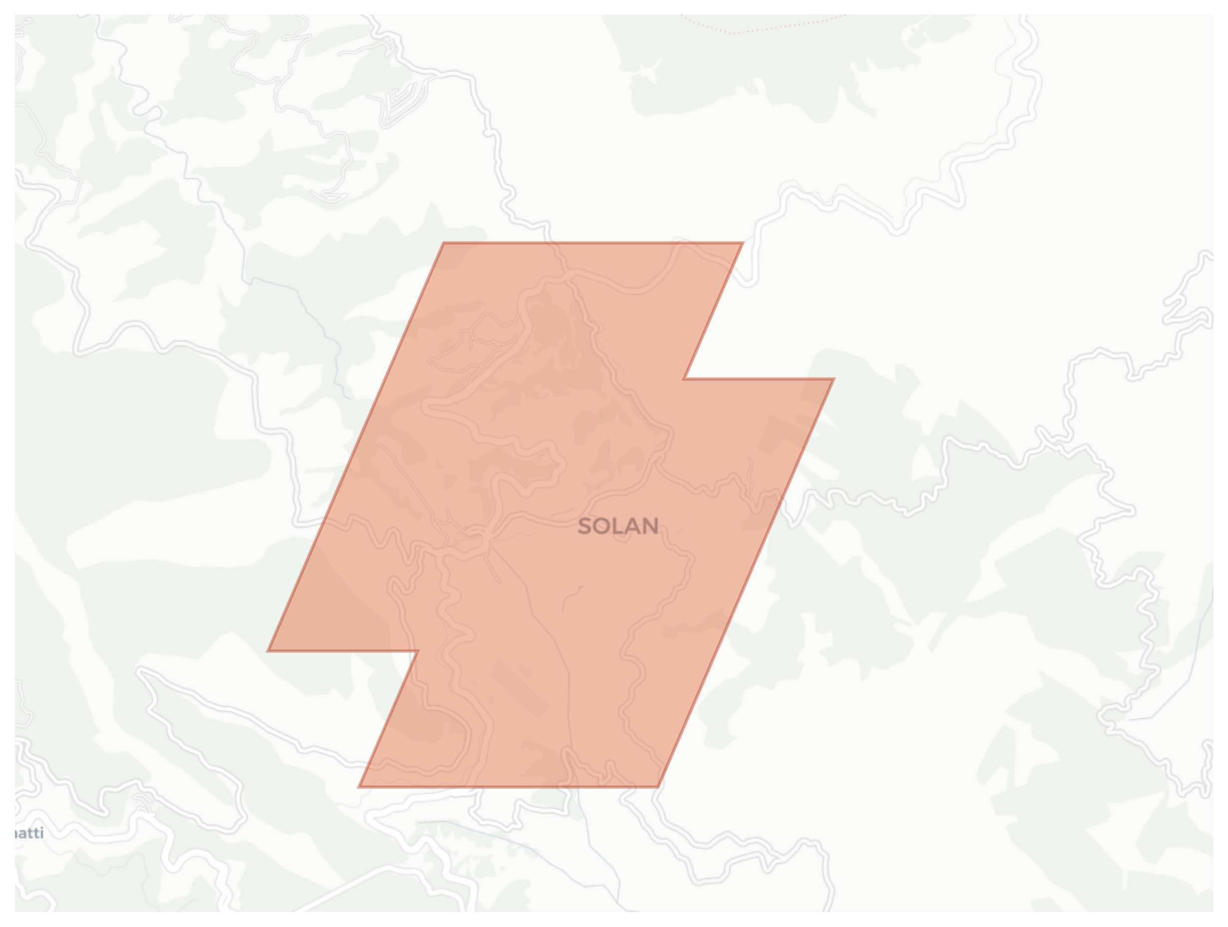 Solan geographic map