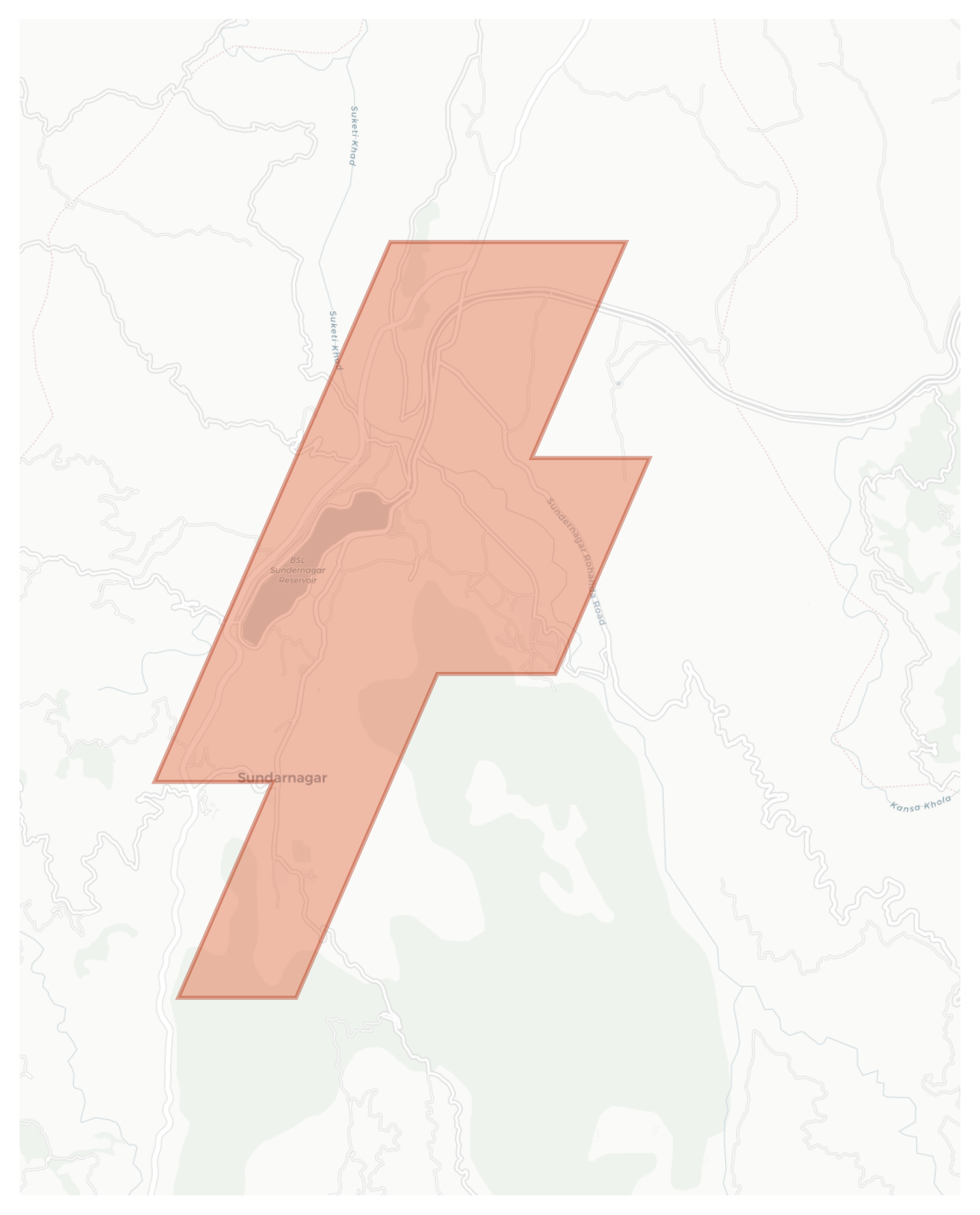 Sundarnagar geographic map
