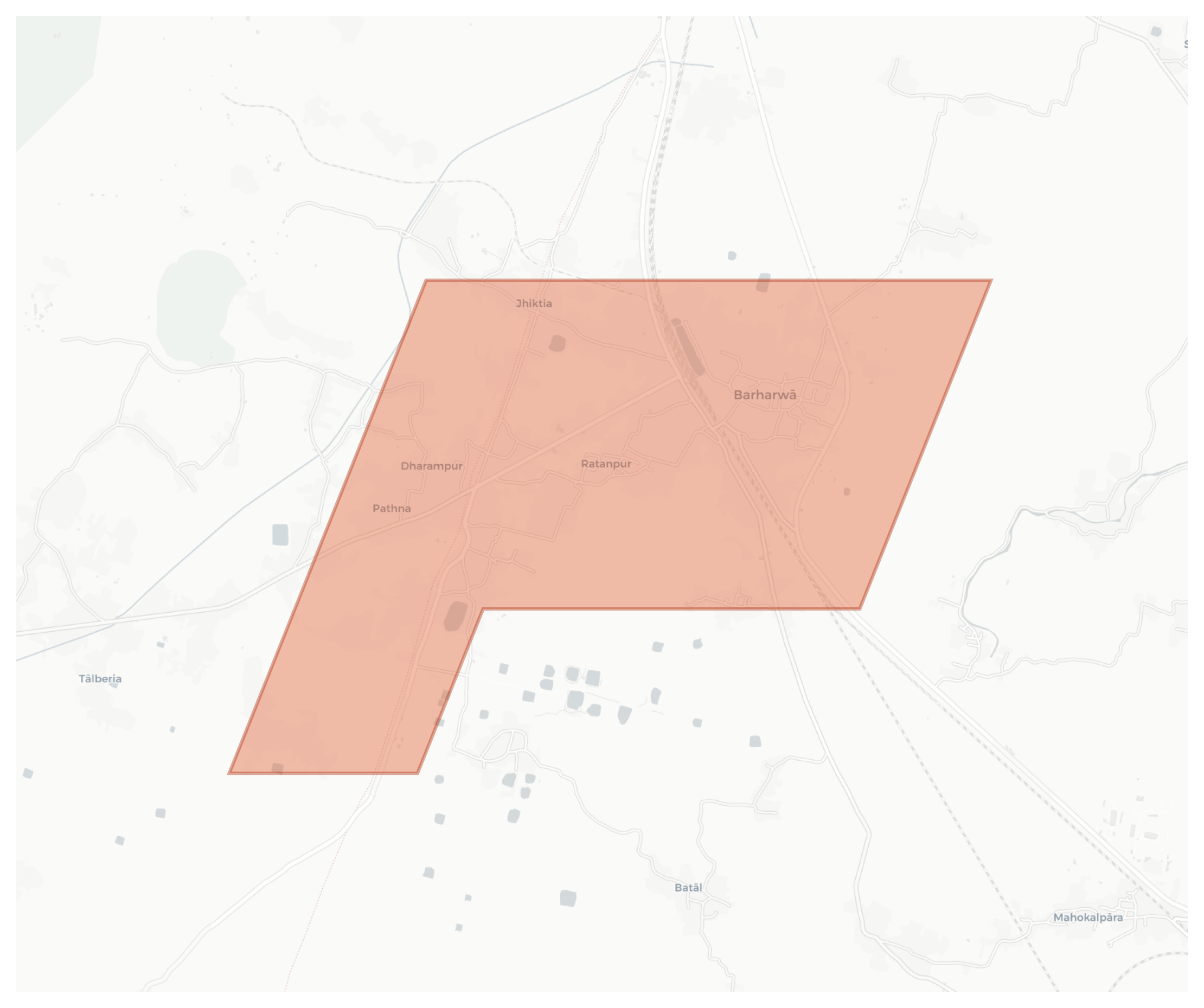 Barharwa geographic map