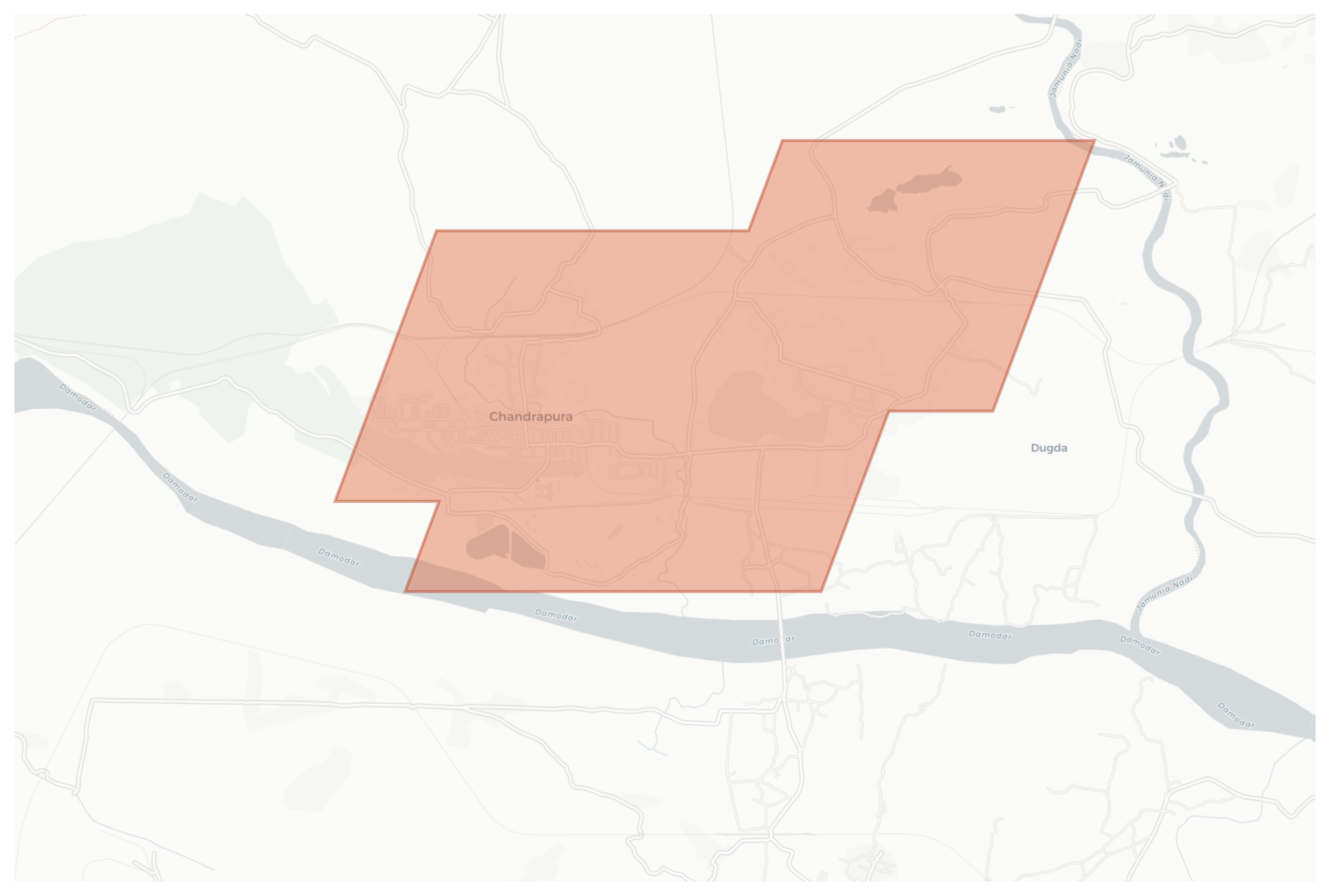 Chandrapura geographic map