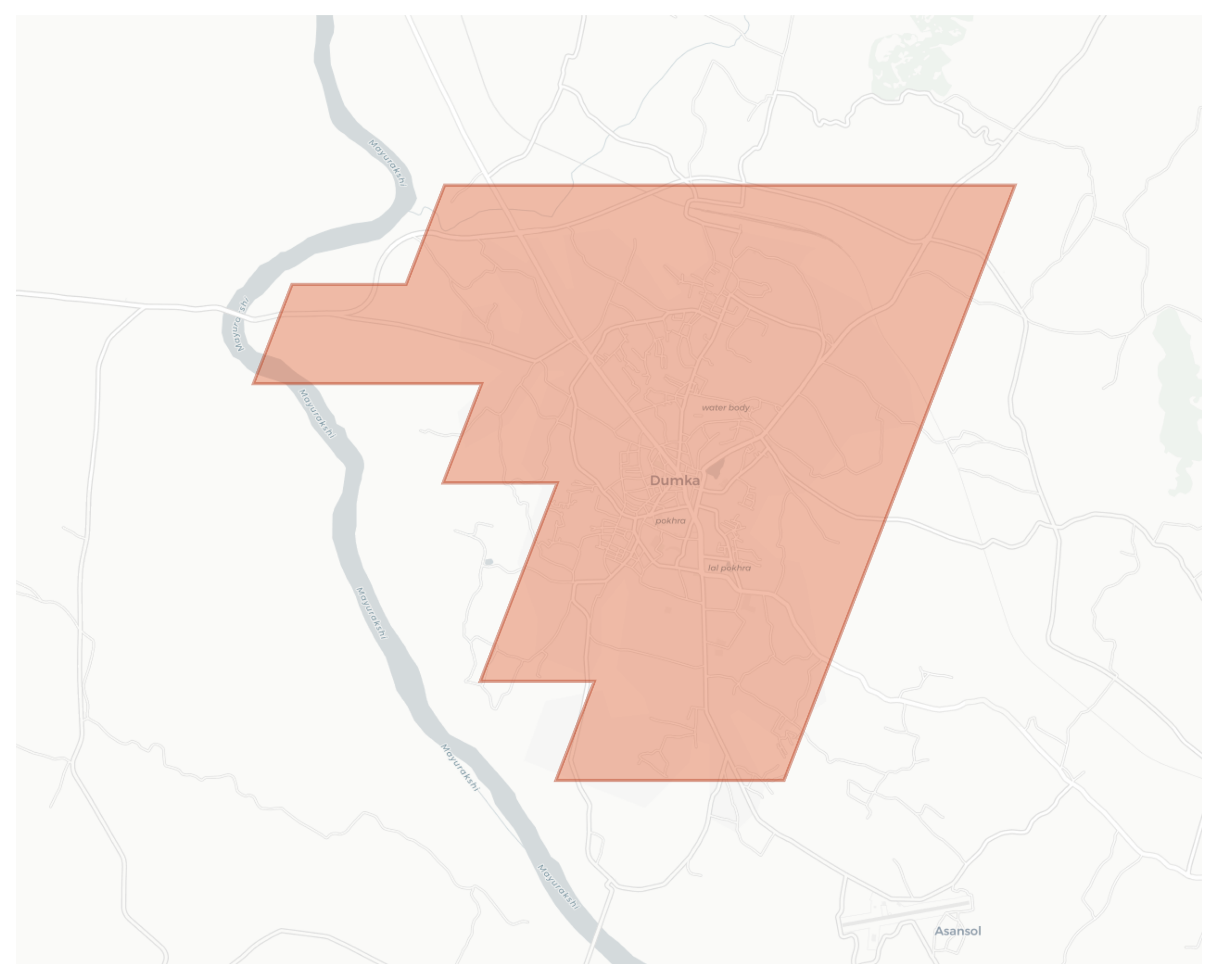Dumka geographic map