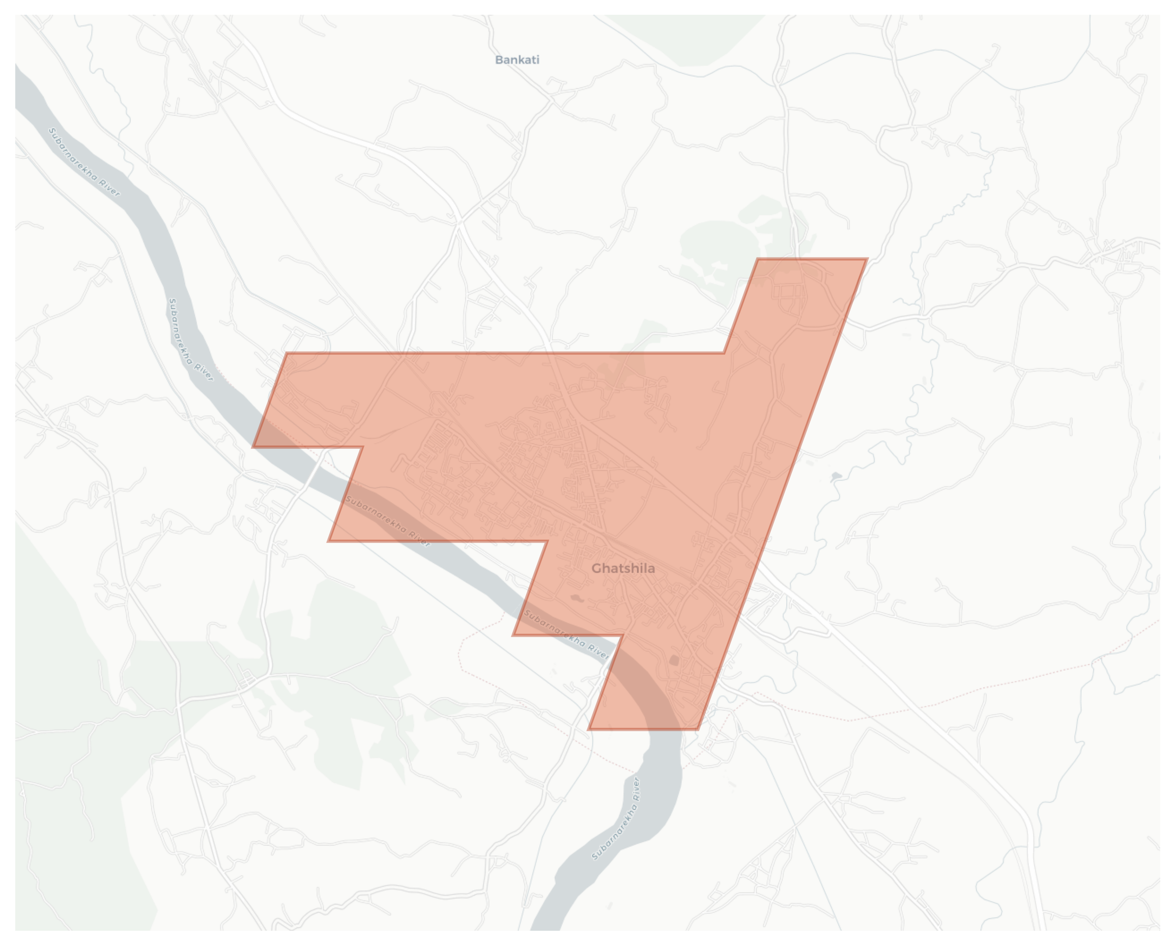 Ghatsila geographic map