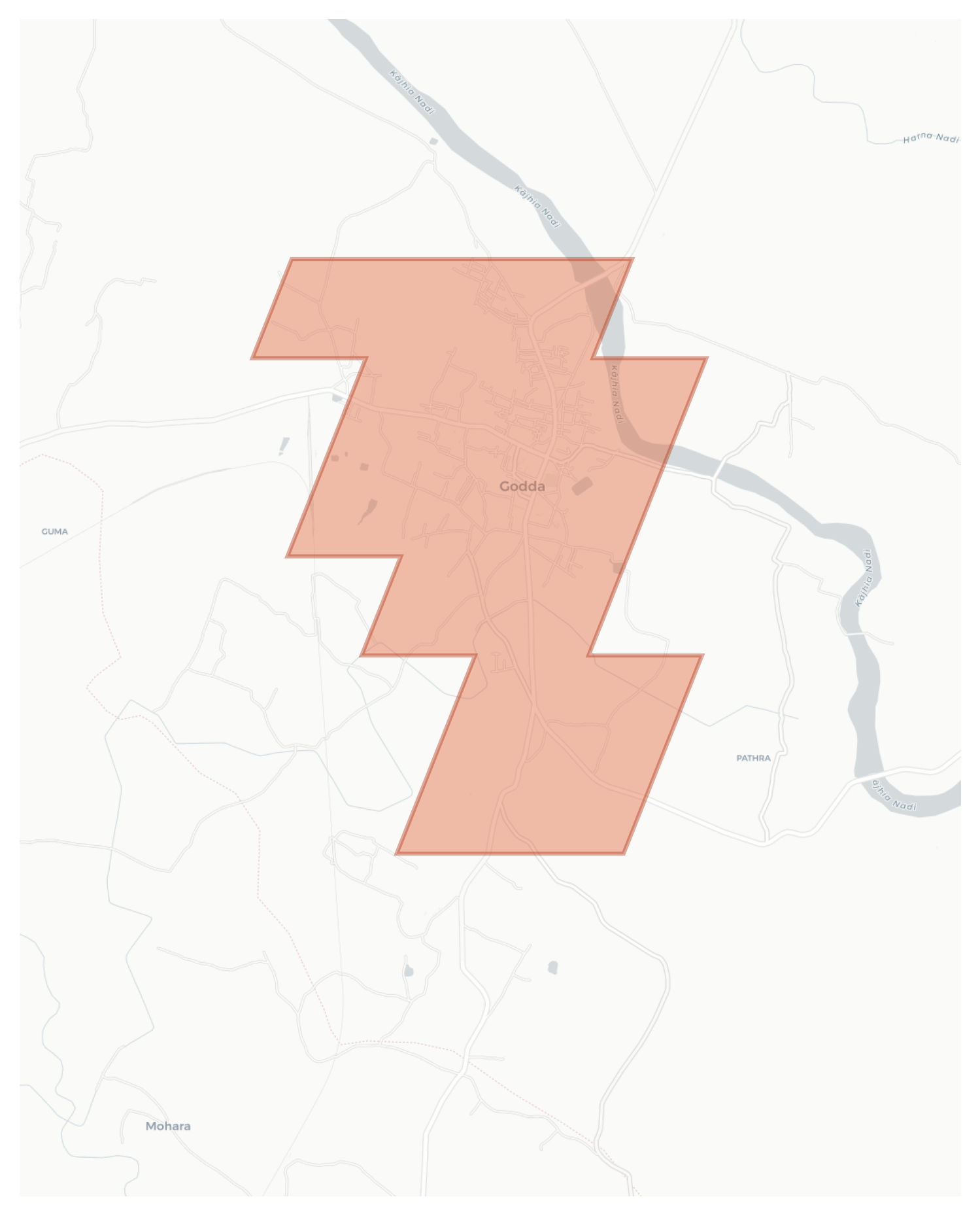 Godda geographic map