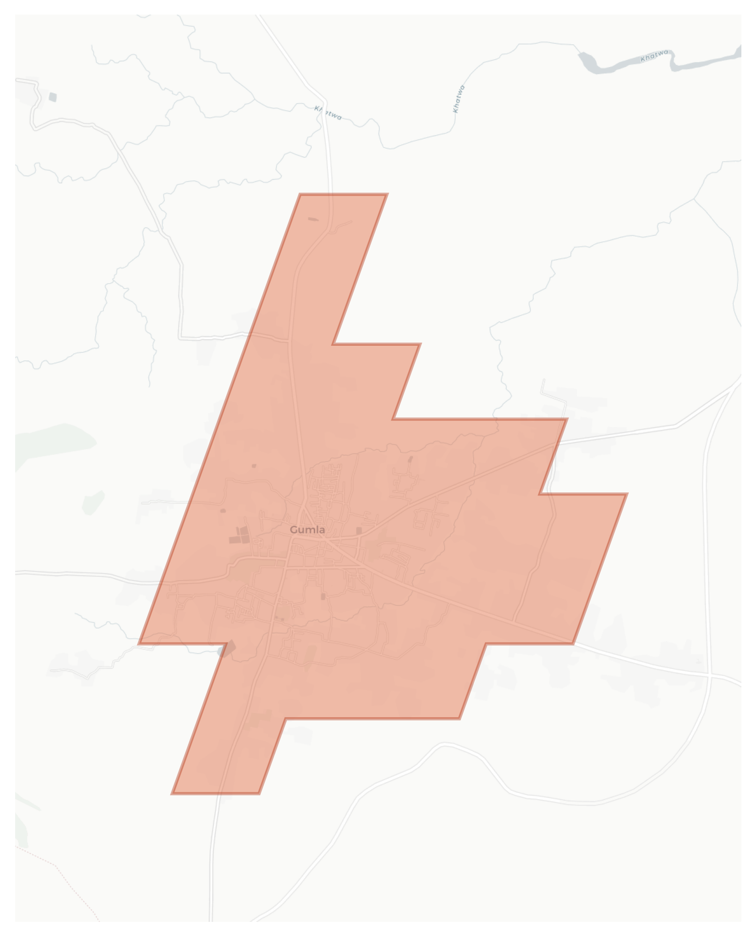 Gumla geographic map