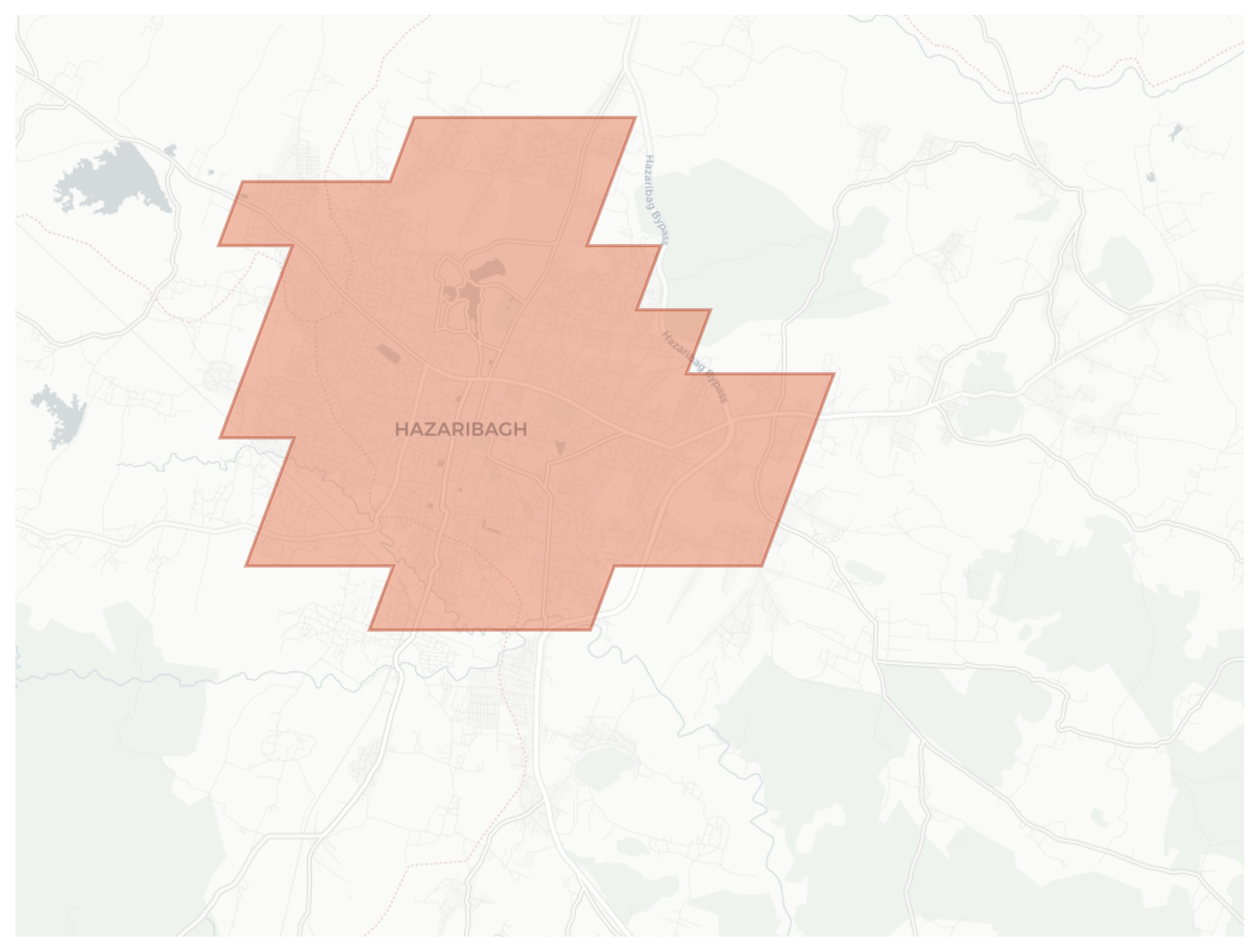 Hazaribagh geographic map