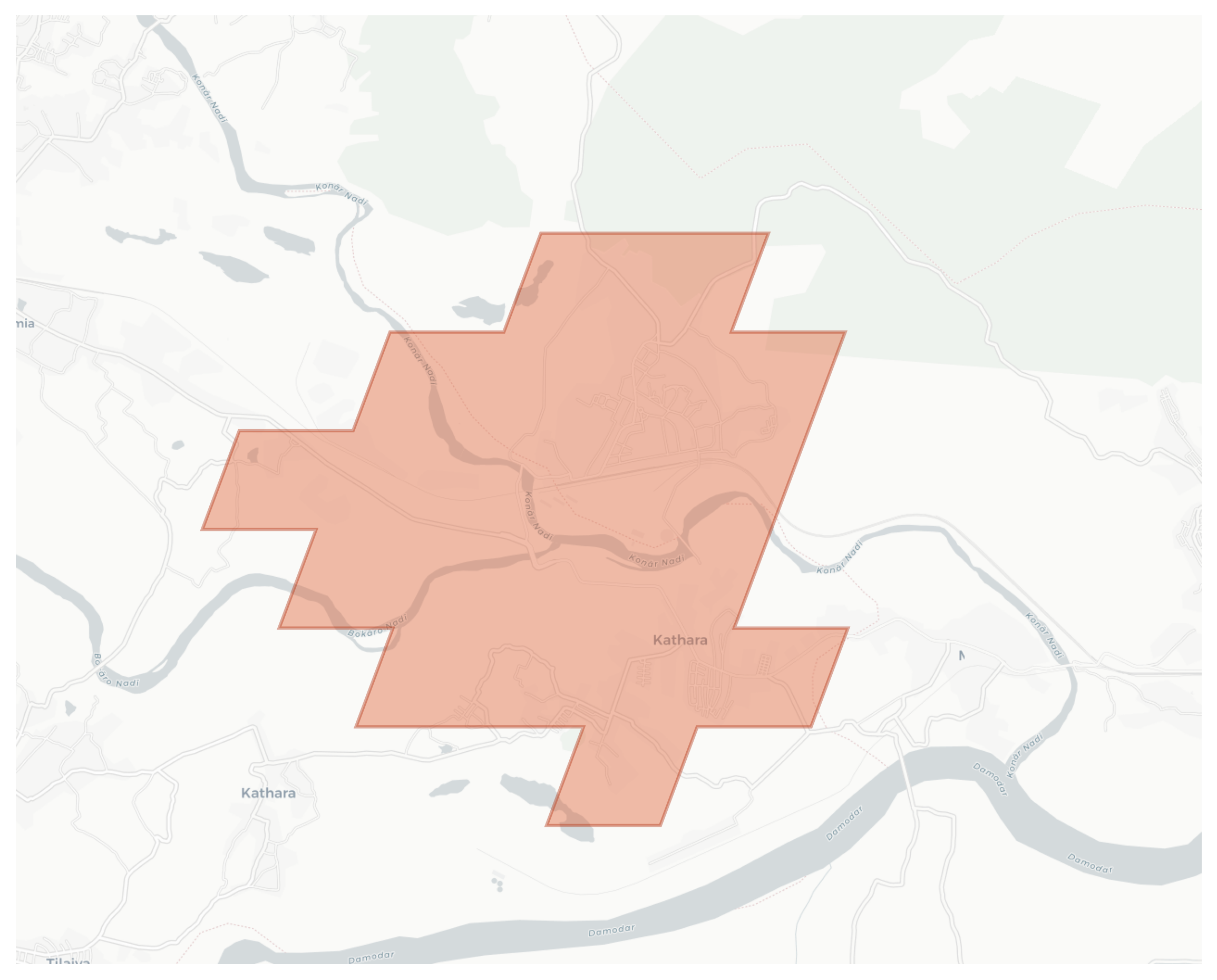 Kathara geographic map