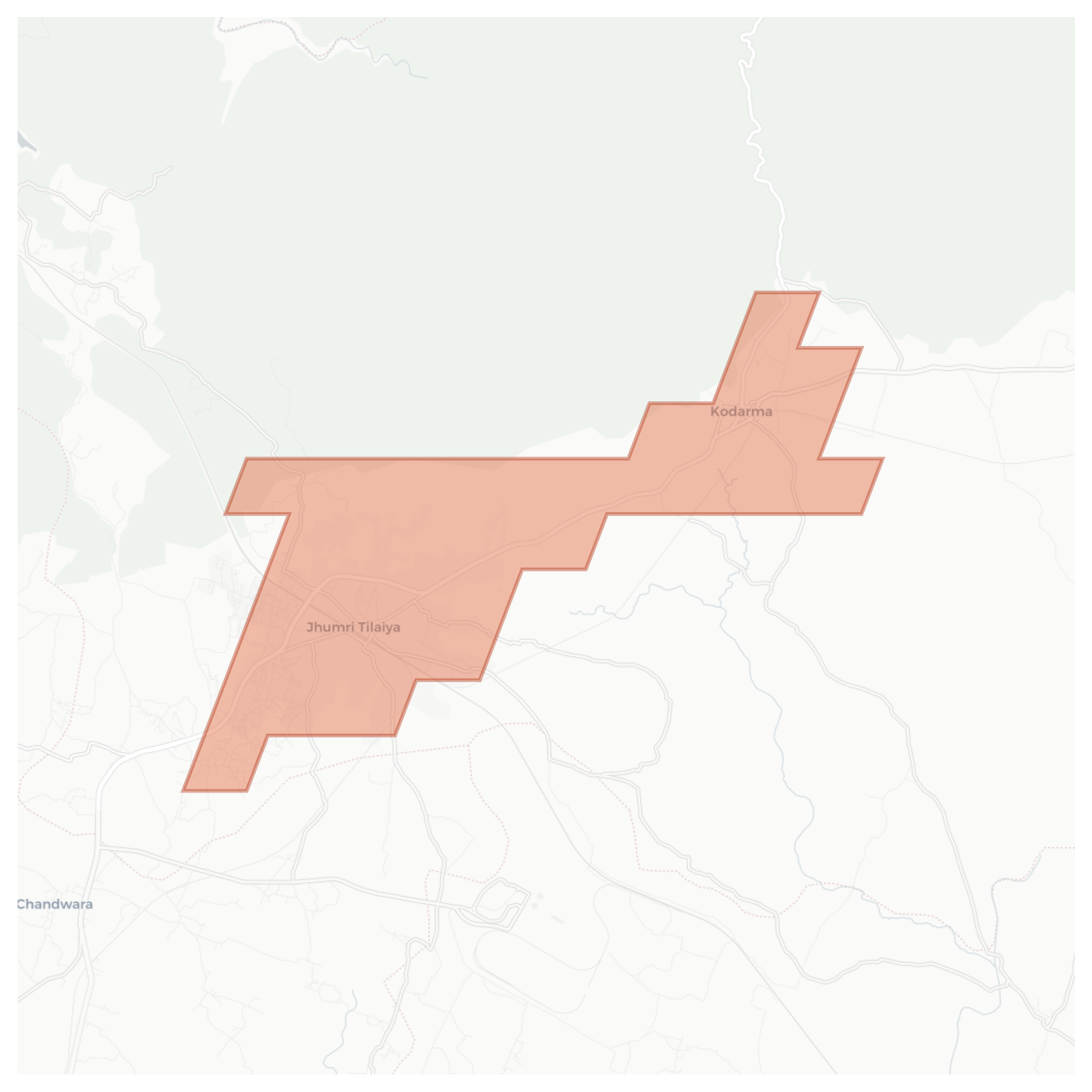 Kodarma geographic map