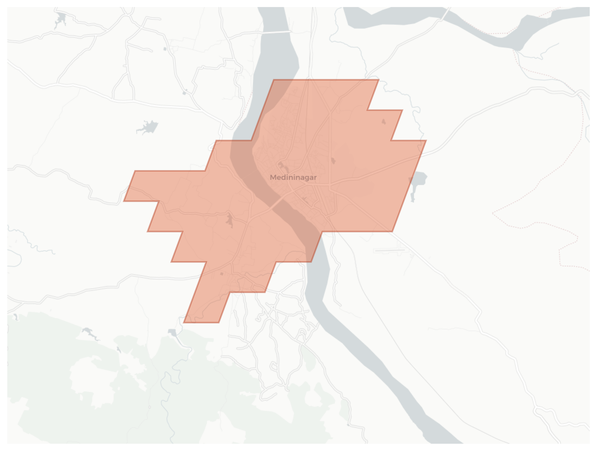 Medininagar geographic map