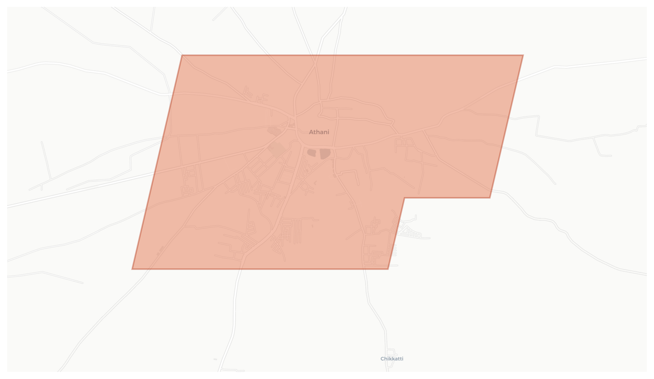 Athani geographic map