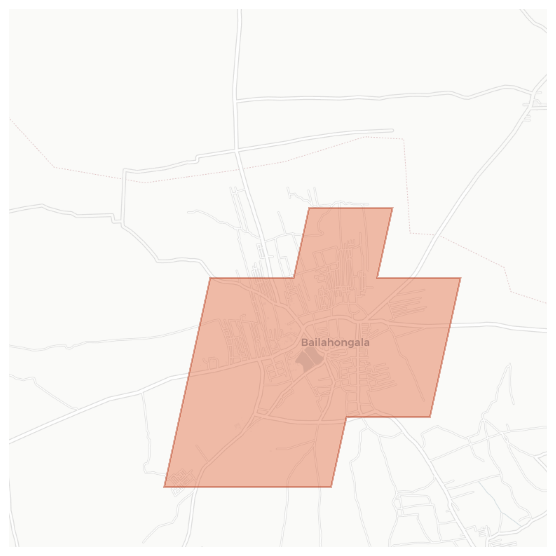 Bailhongal geographic map