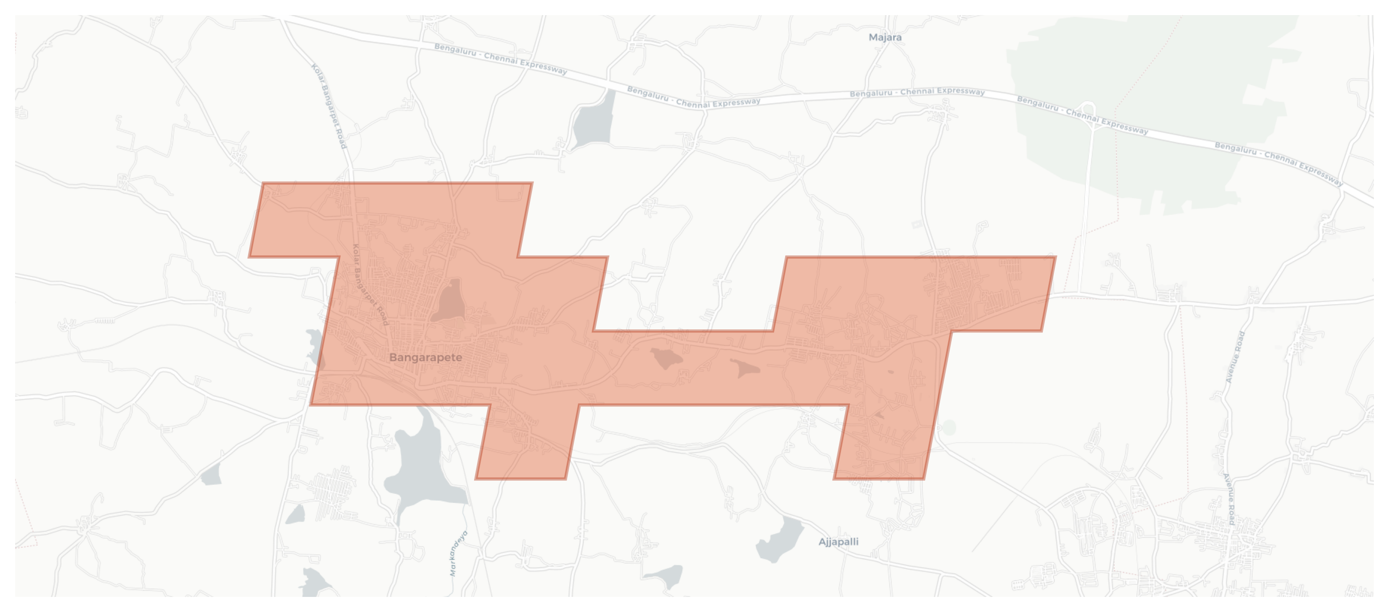 Bangarapete geographic map