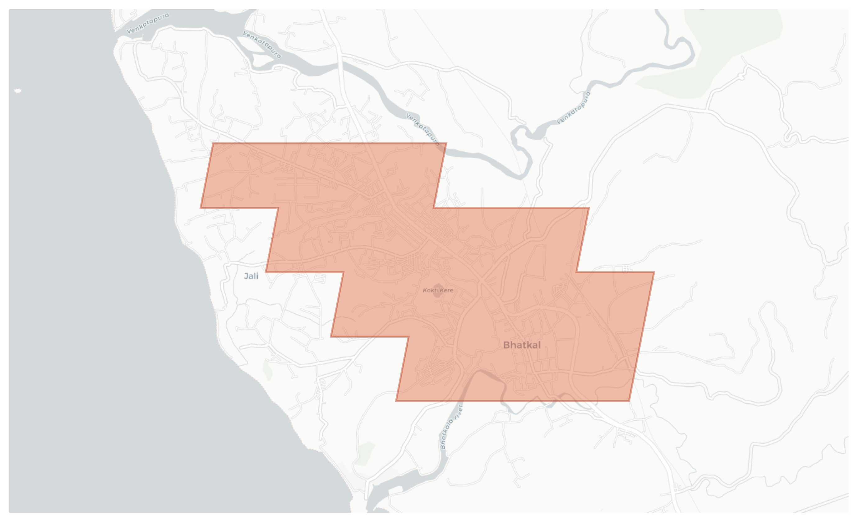 Bhatkal geographic map
