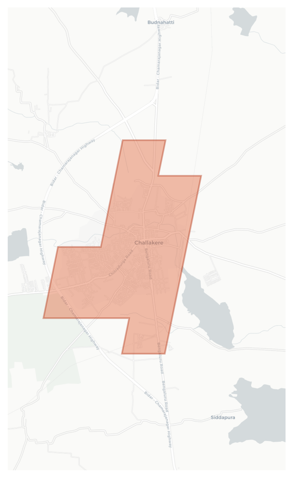 Challakere geographic map