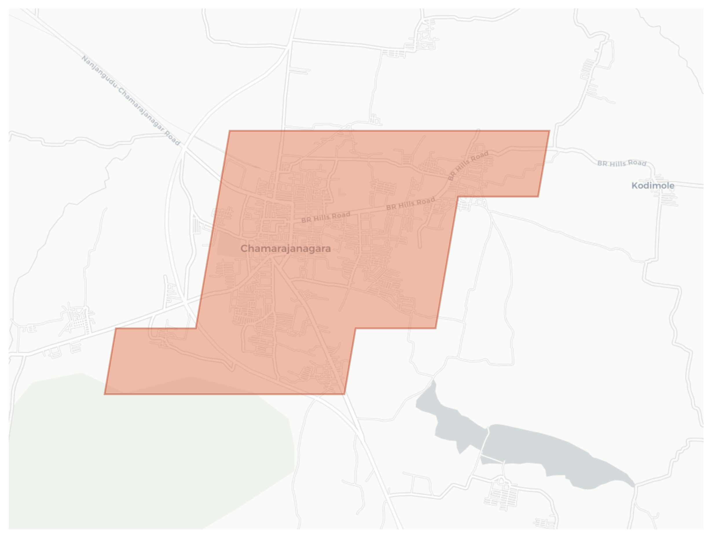 Chamarajanagara geographic map