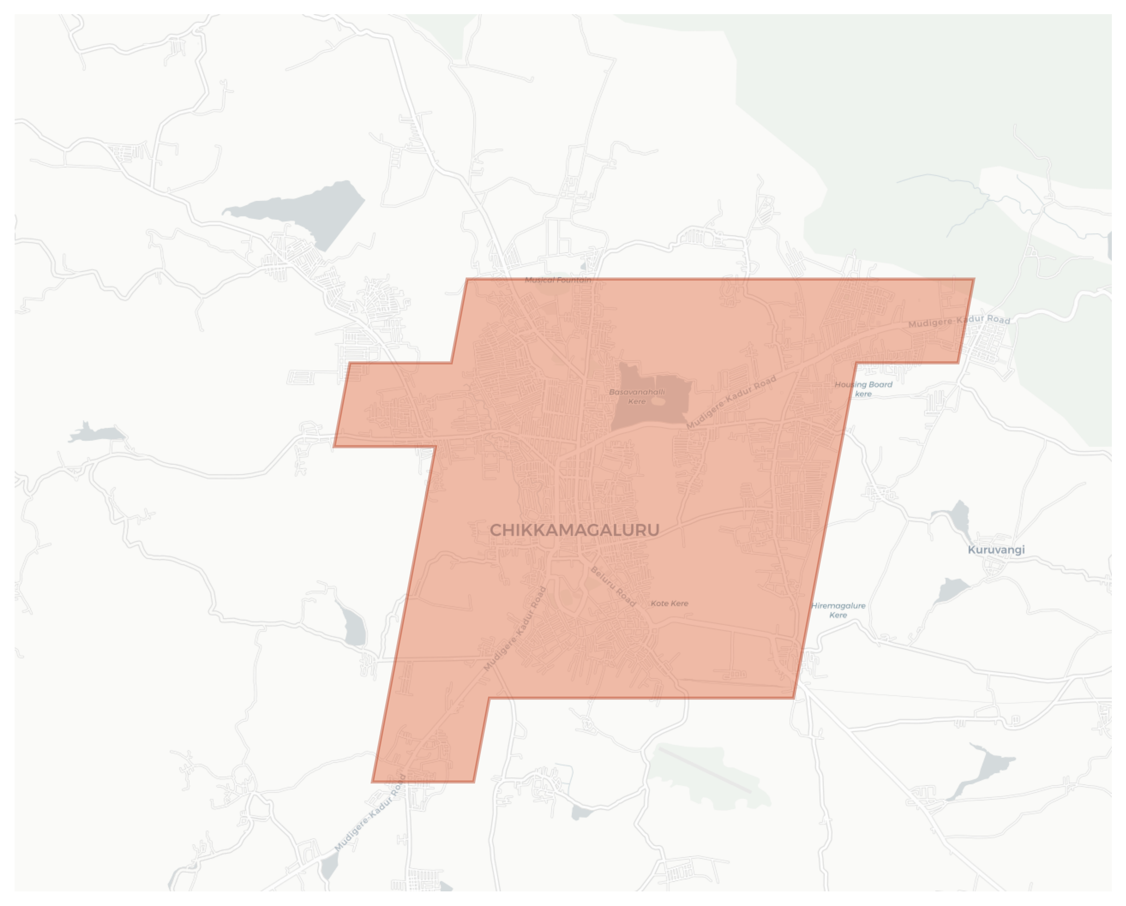 Chikkamagaluru geographic map