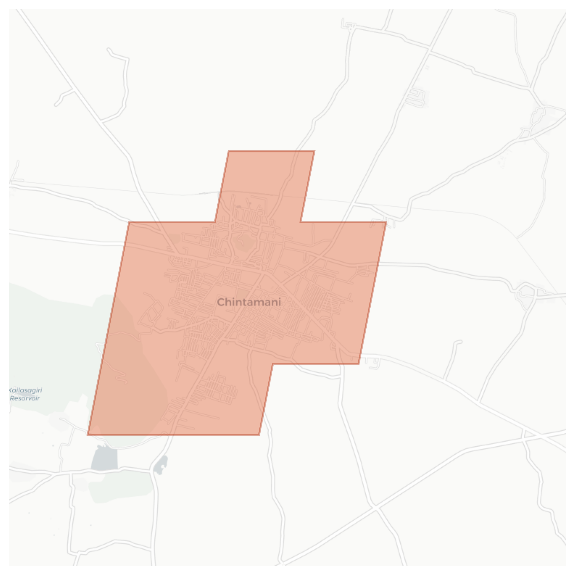 Chintamani geographic map