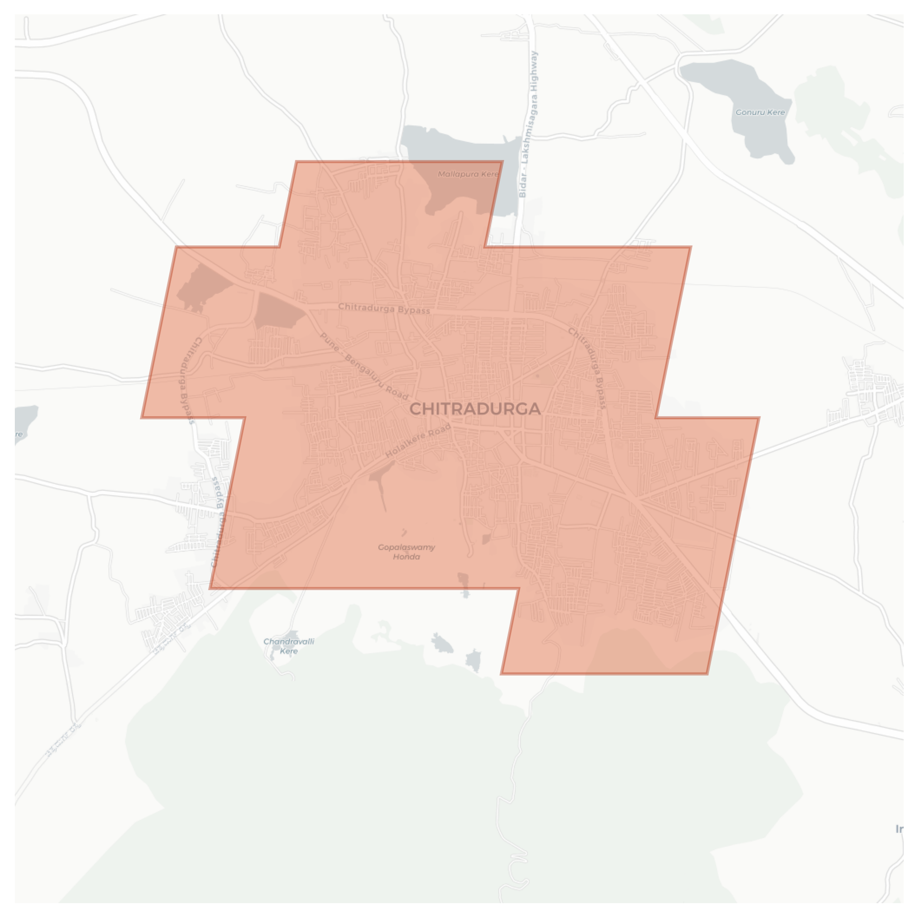 Chitradurga geographic map