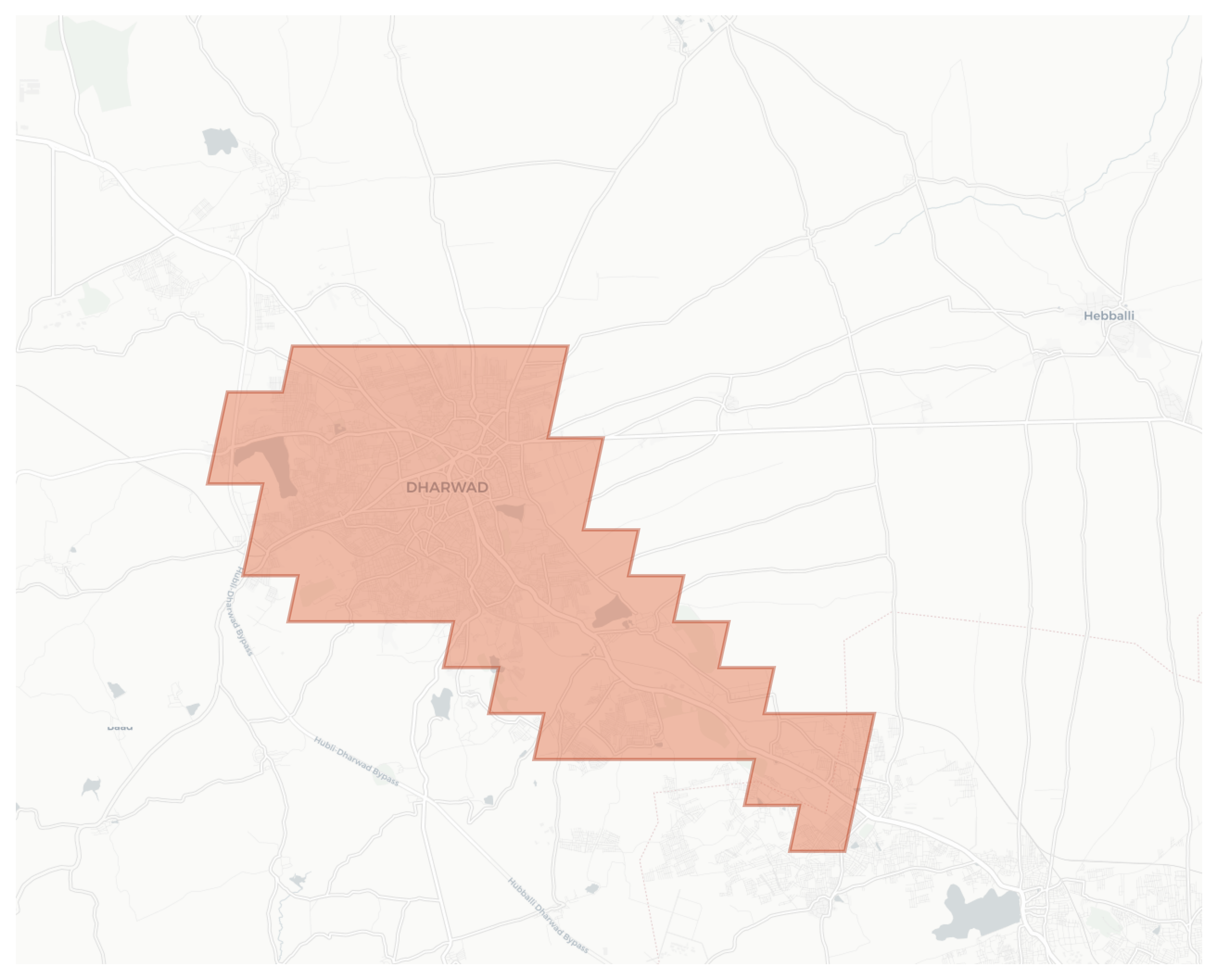 Dharwad geographic map