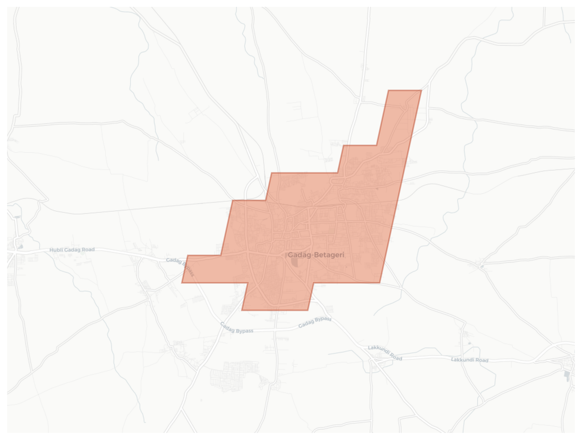 Gadag-Betageri geographic map