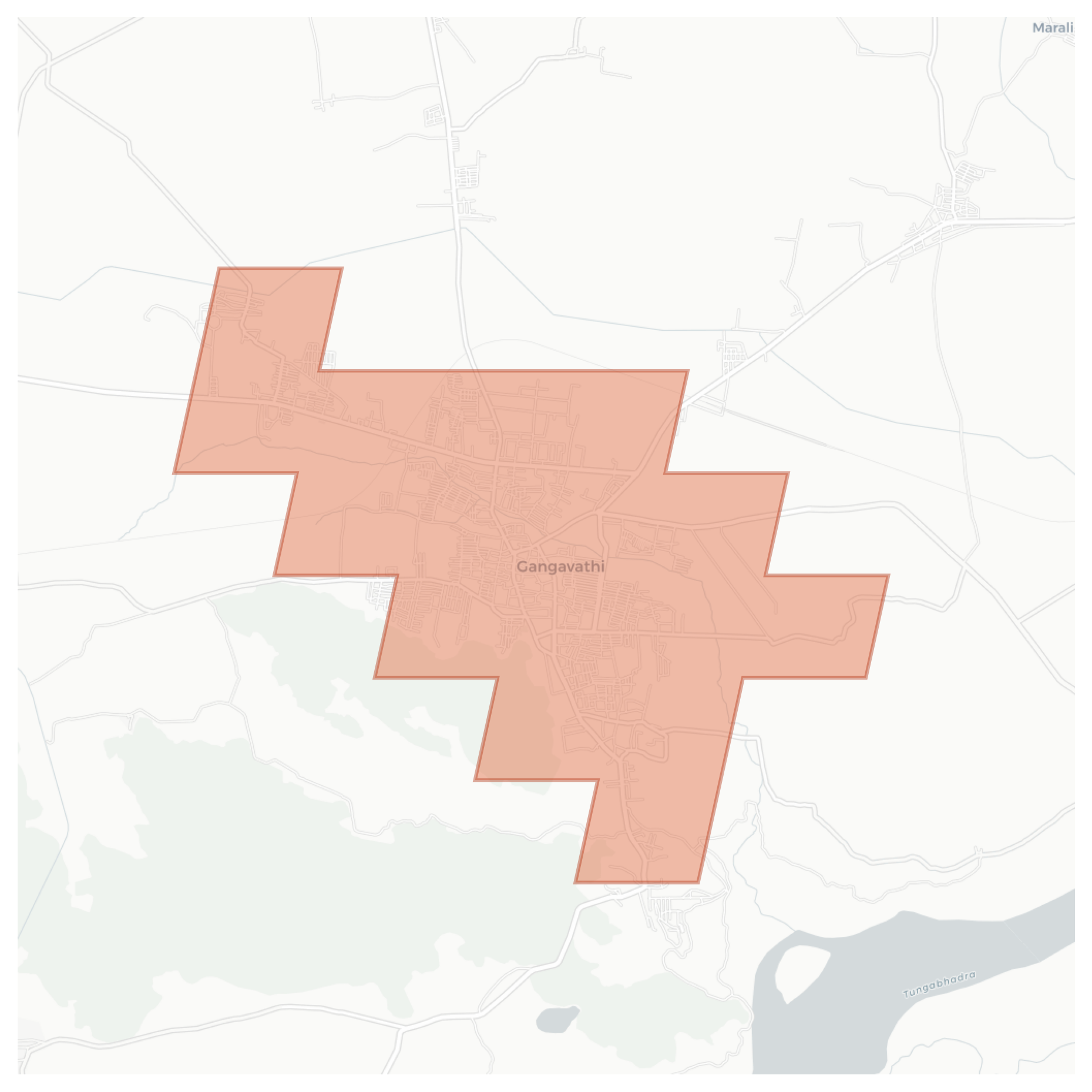 Gangavathi geographic map