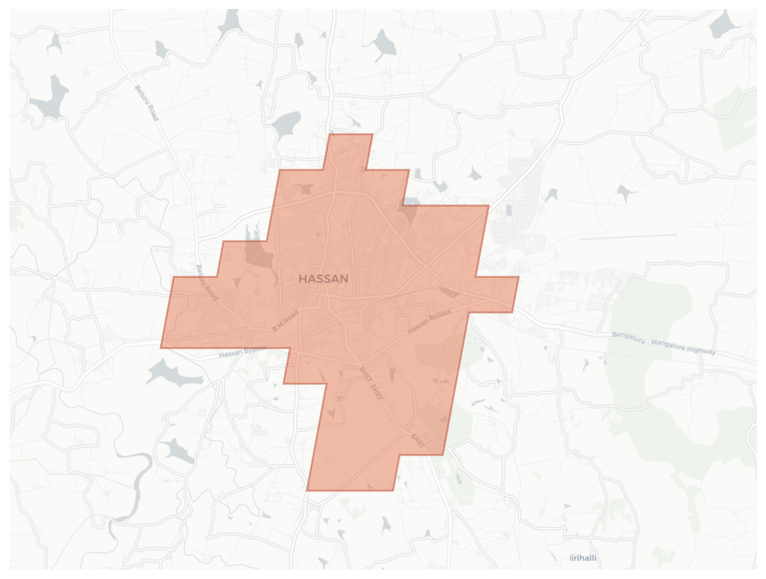 Hassan geographic map