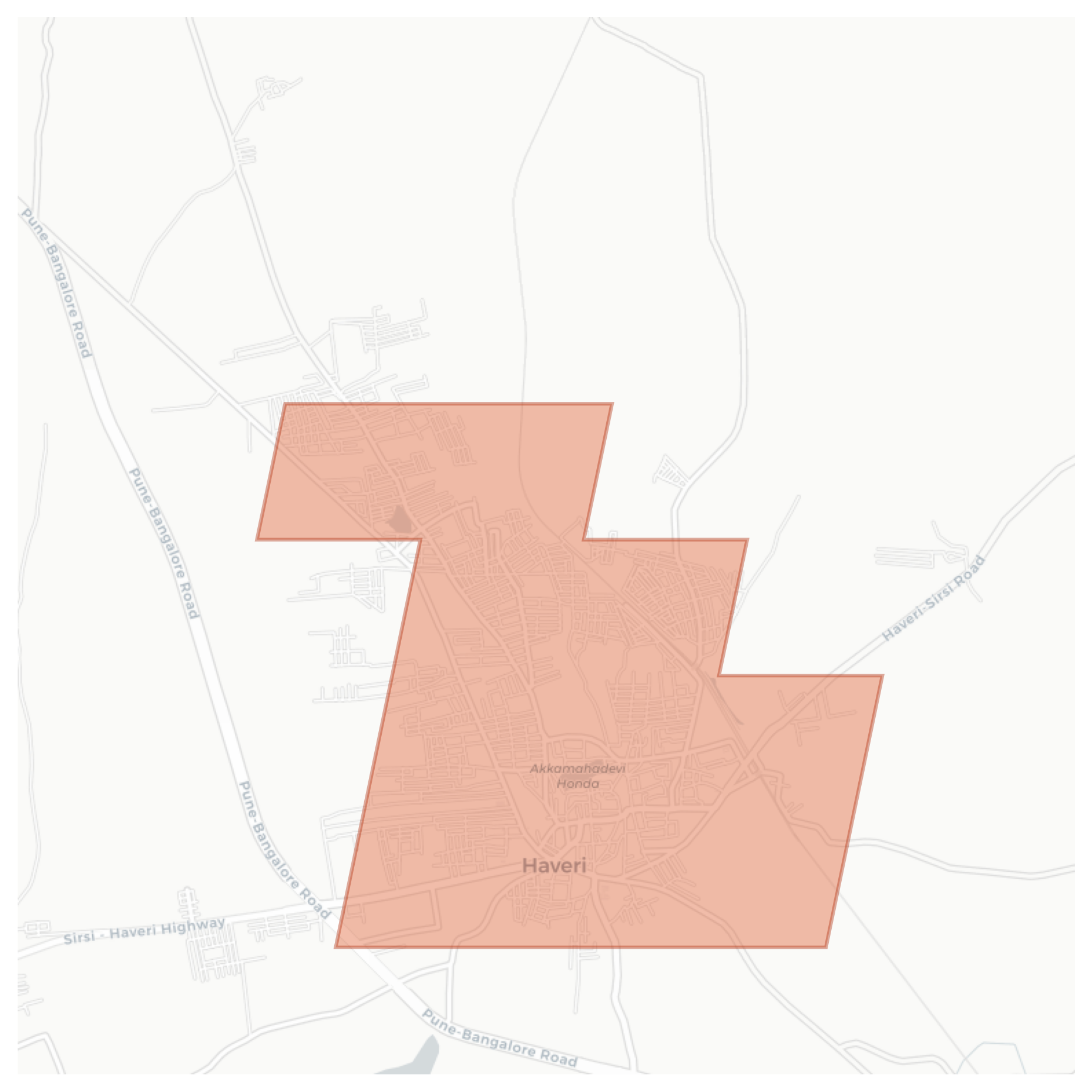 Haveri geographic map