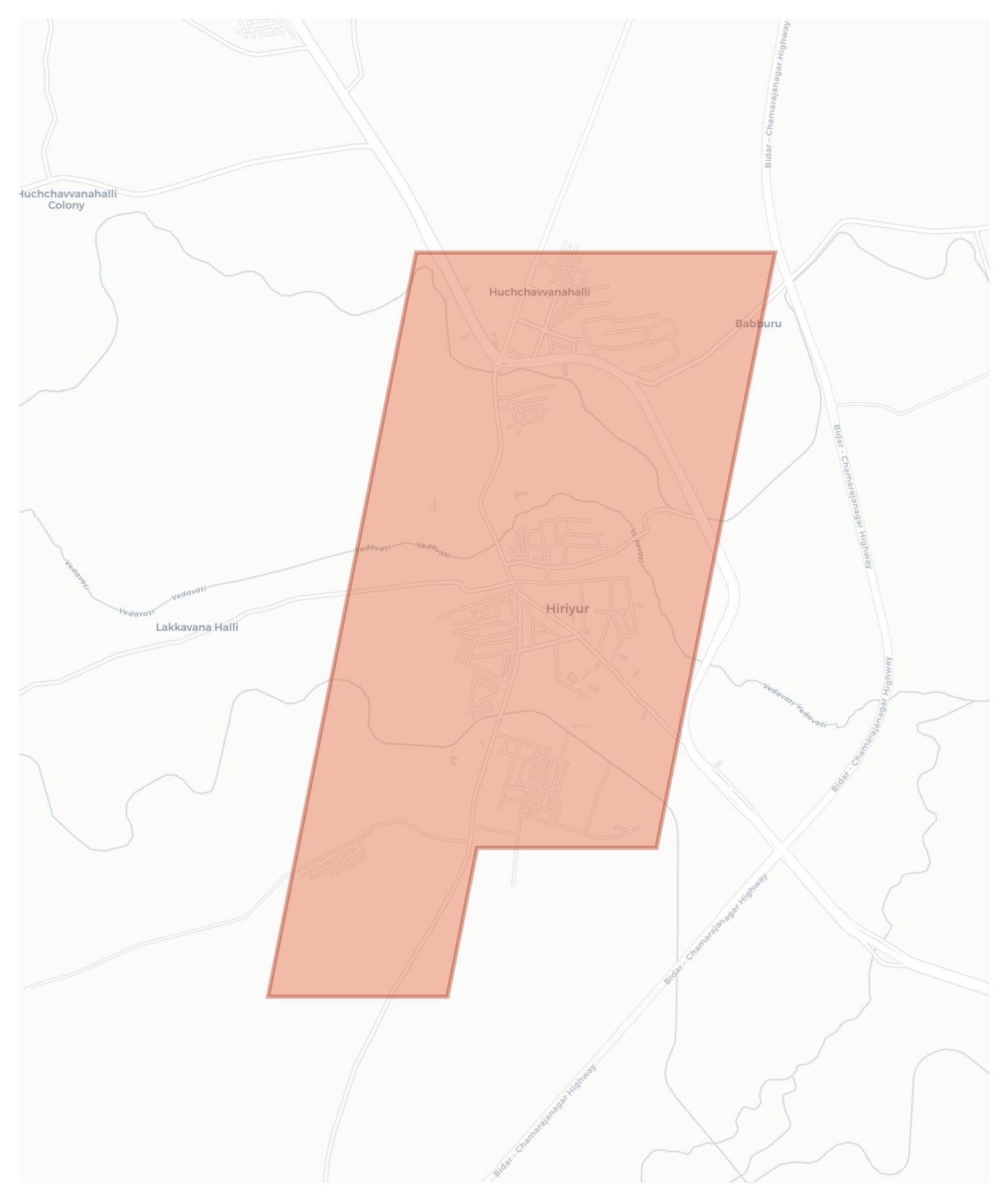 Hiriyur geographic map