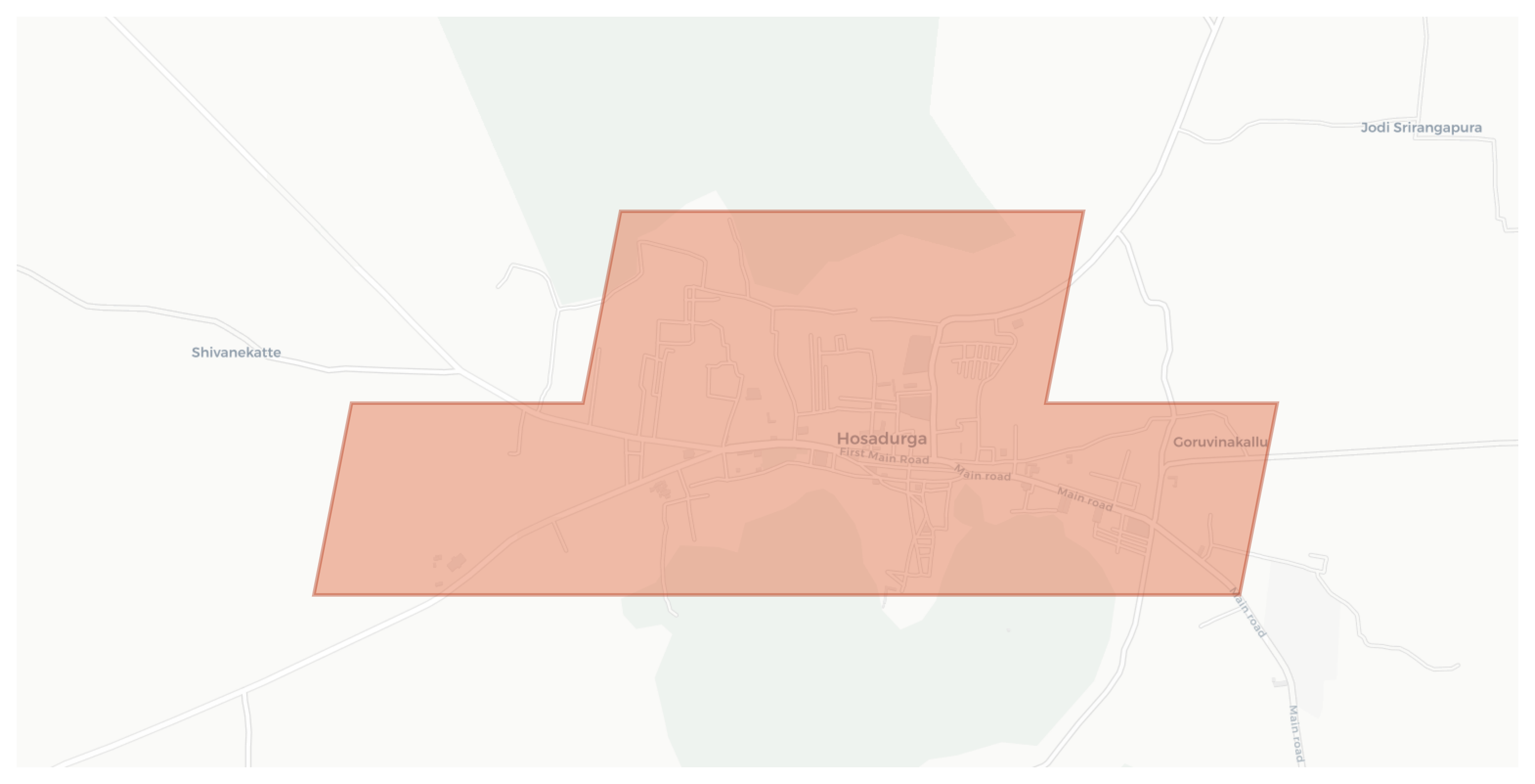 Hosadurga geographic map
